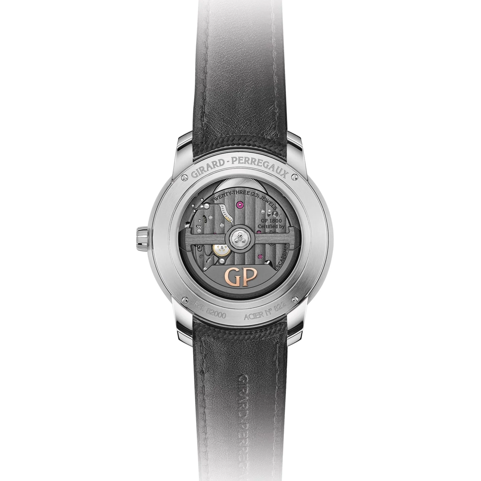 Free Bridge | 44mm, Steel, Leather, Black Dial - Image 2