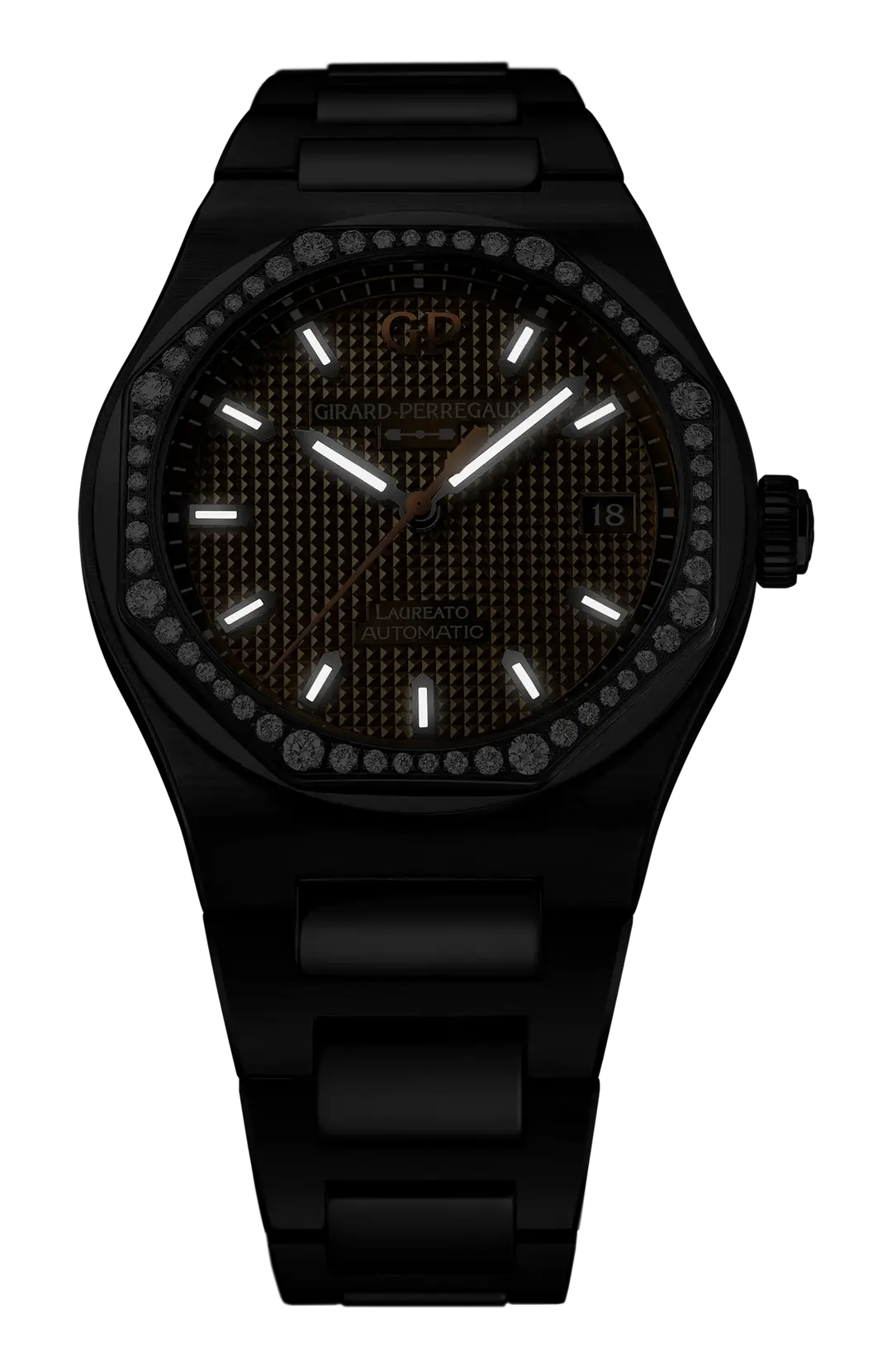 Laureato 38 | 38mm, Steel, Gold Dial, Ref. 81005-11S3320-1CM - Image 2