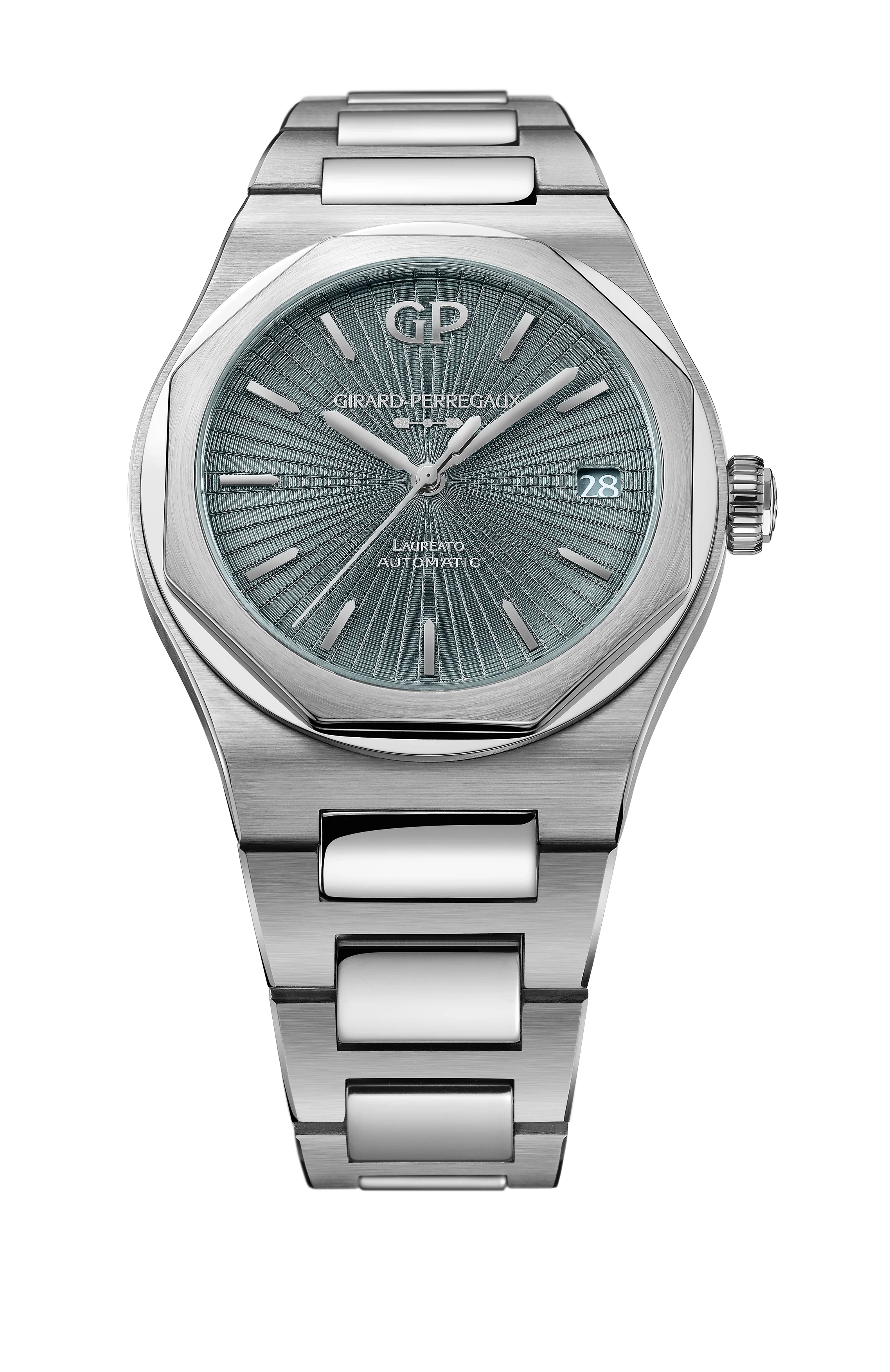 Laureato 42MM | 42mm, Steel, Grey Dial