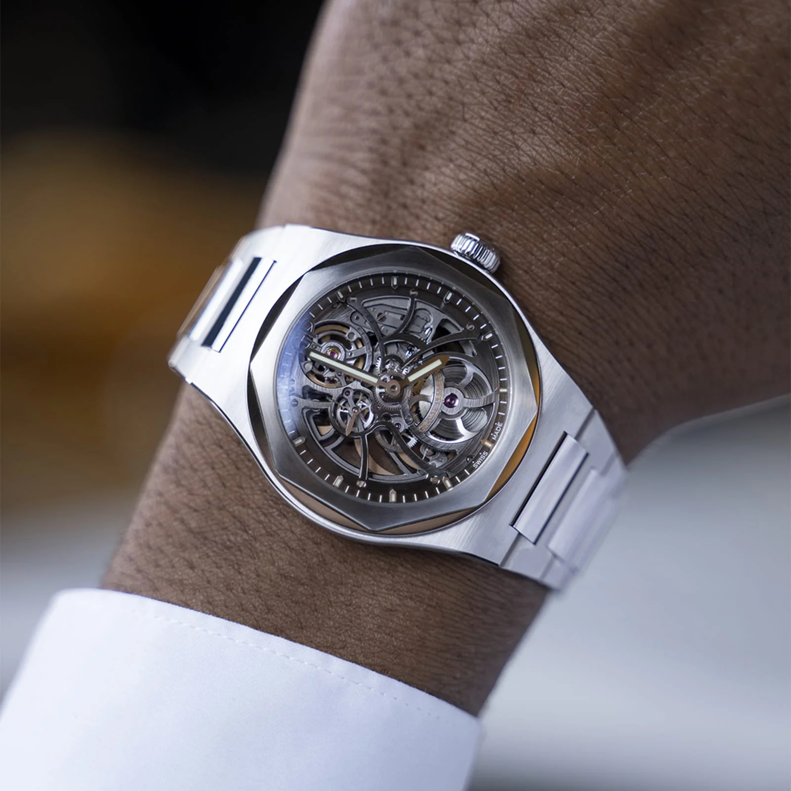 Laureato Skeleton | 42mm, Steel, Grey Dial - Image 5