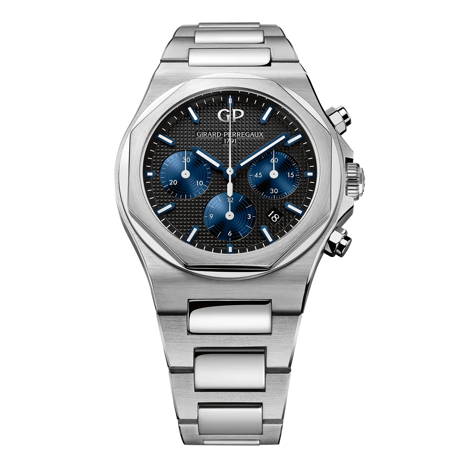 Laureato Chronograph 42 | 42mm, Steel, Black Dial