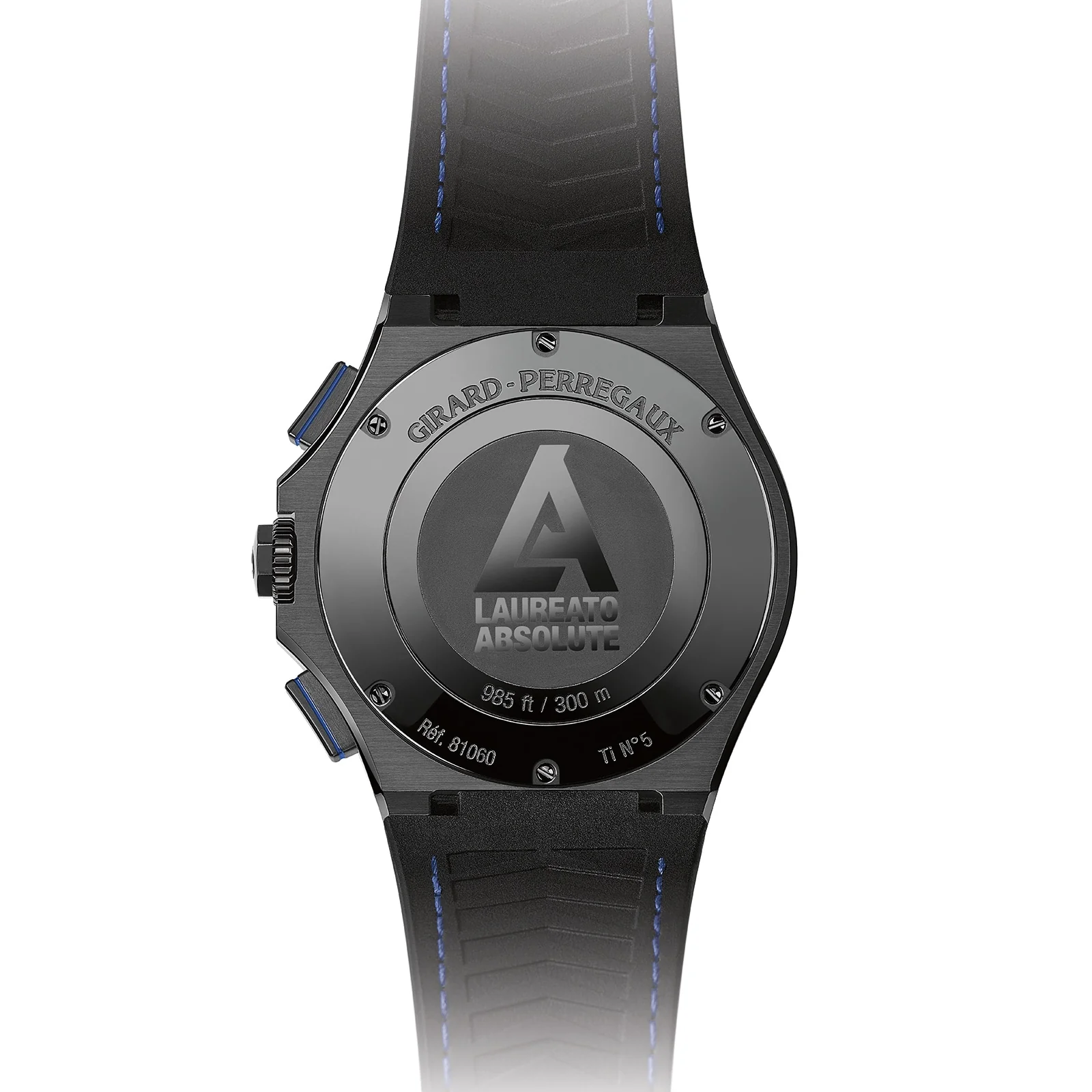 Laureato Absolute Chronograph | 44mm, Titanium, Rubber, Blue Dial - Image 3