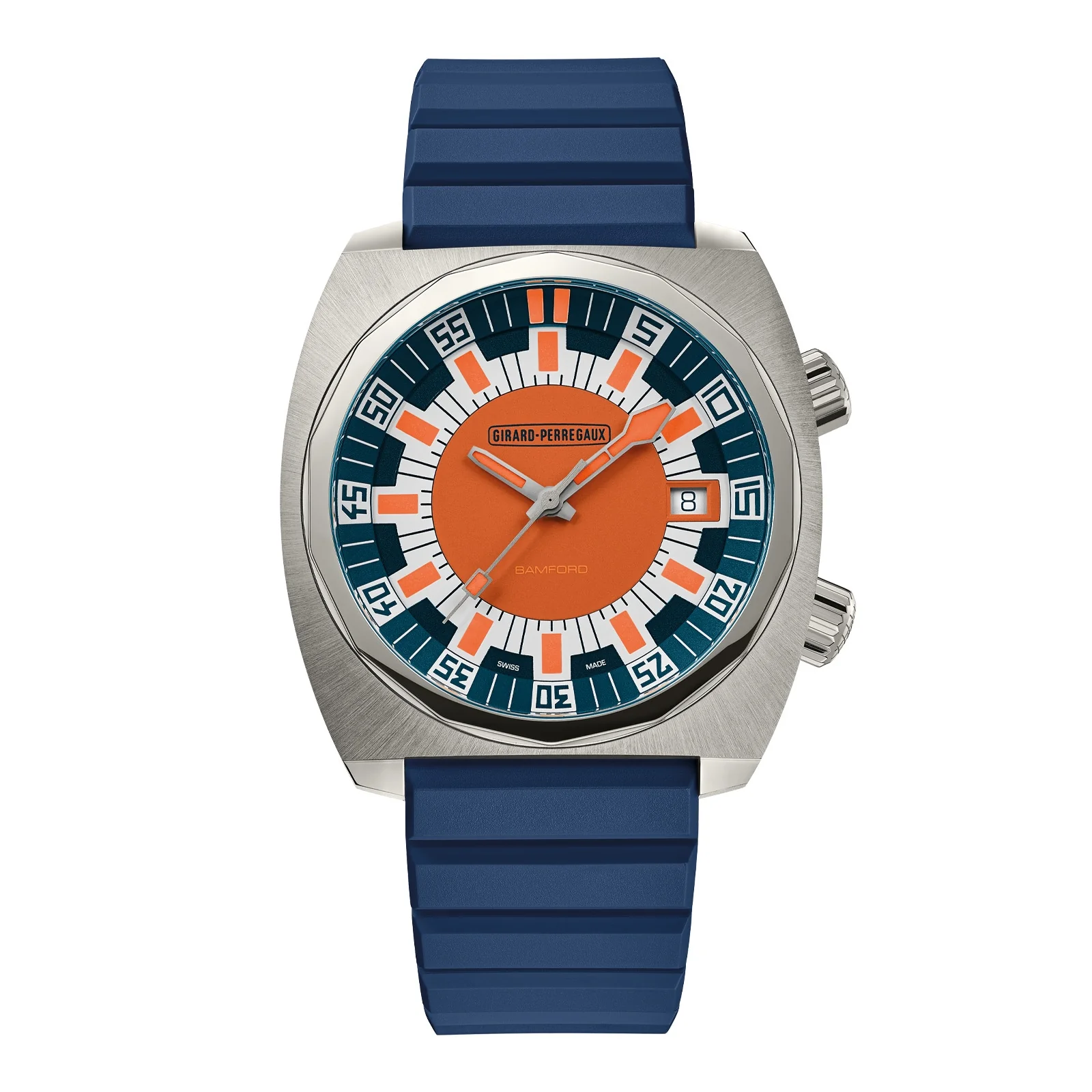 Deep Diver | 40mm, Steel, Rubber, Orange Dial