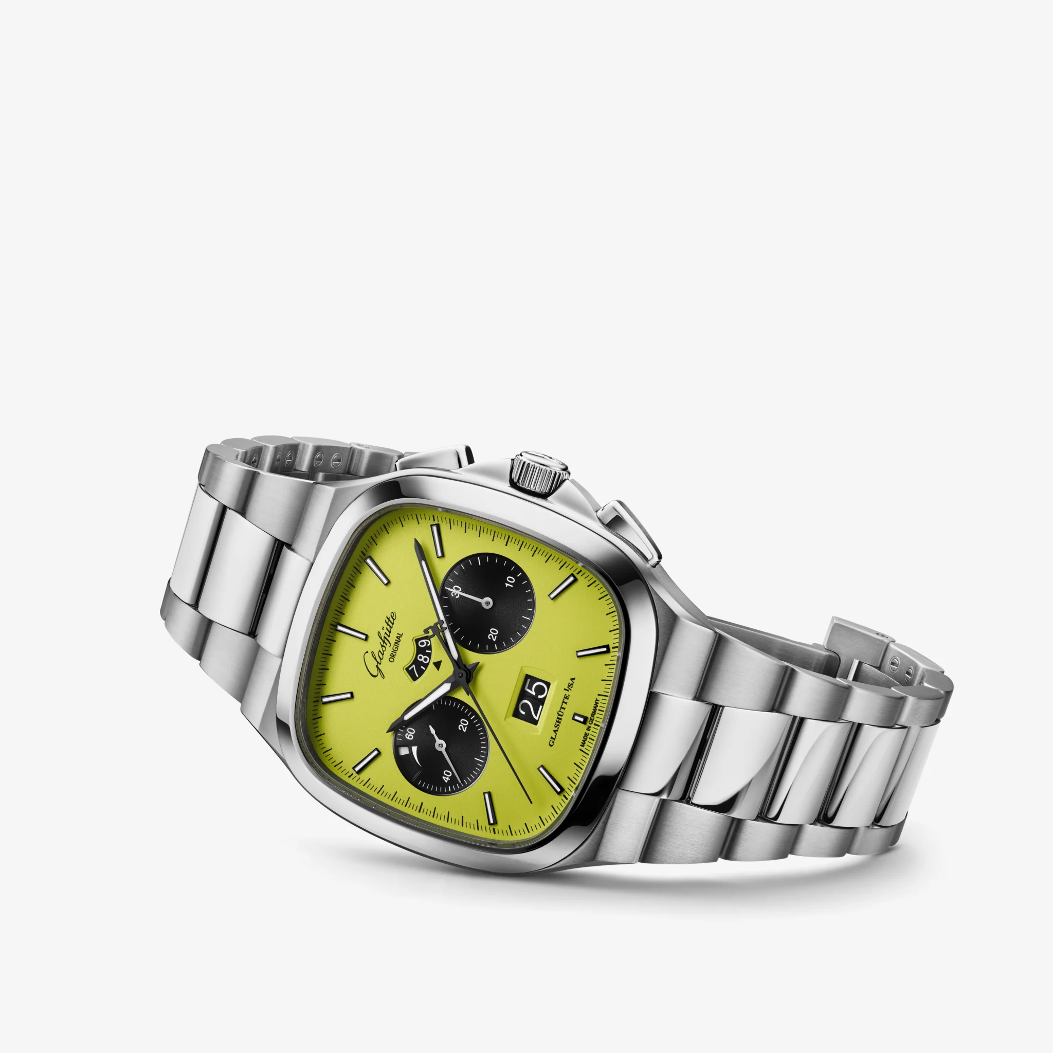 Seventies Chronograph Panorama Date | 40mm, Steel, Green Dial, Ref. 1-37-02-19-02-70 - Image 2