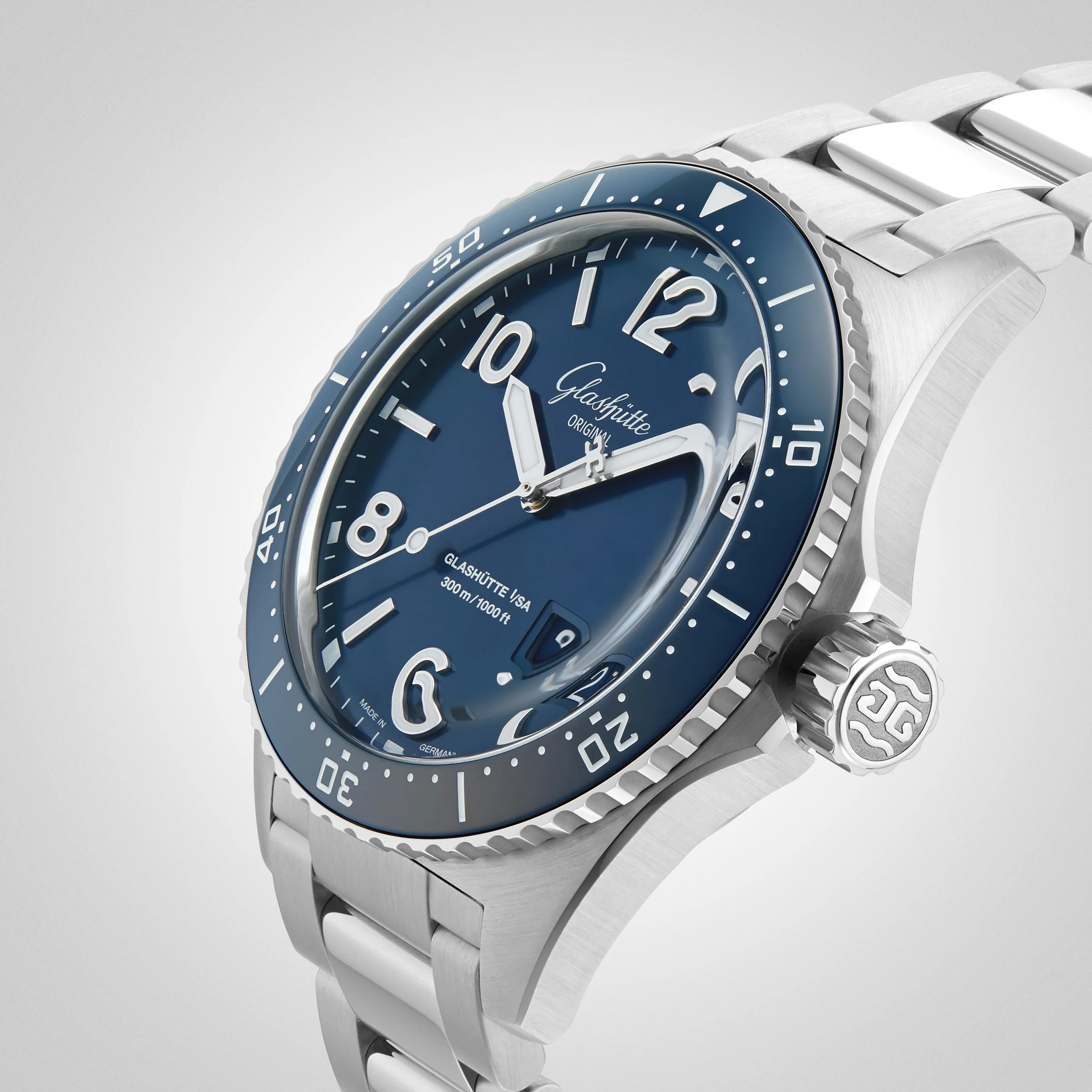 SeaQ Panorama Date | 43mm, Steel, Blue Dial - Image 5