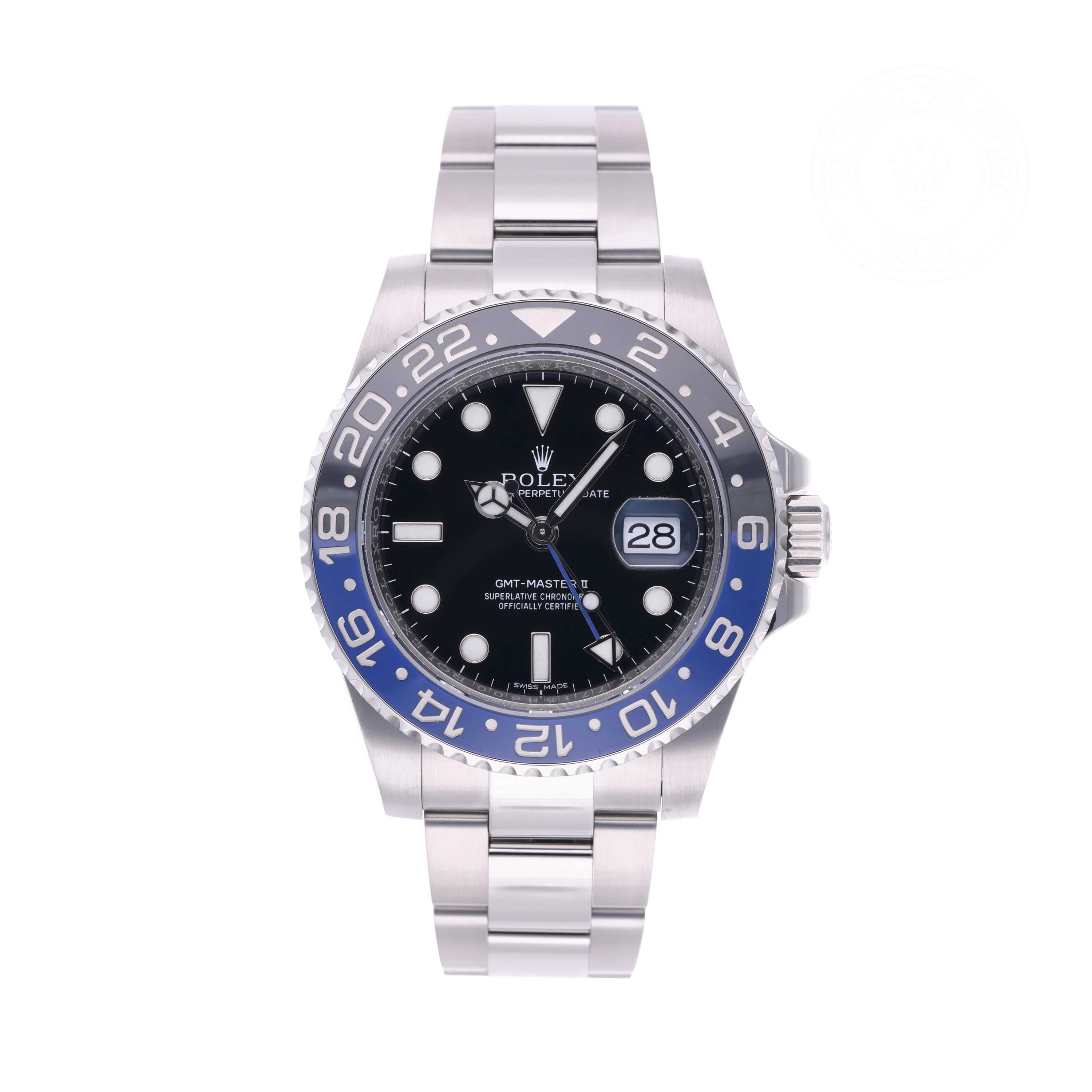 GMT-Master II | 40mm, Steel, Ref. M116710BLNR