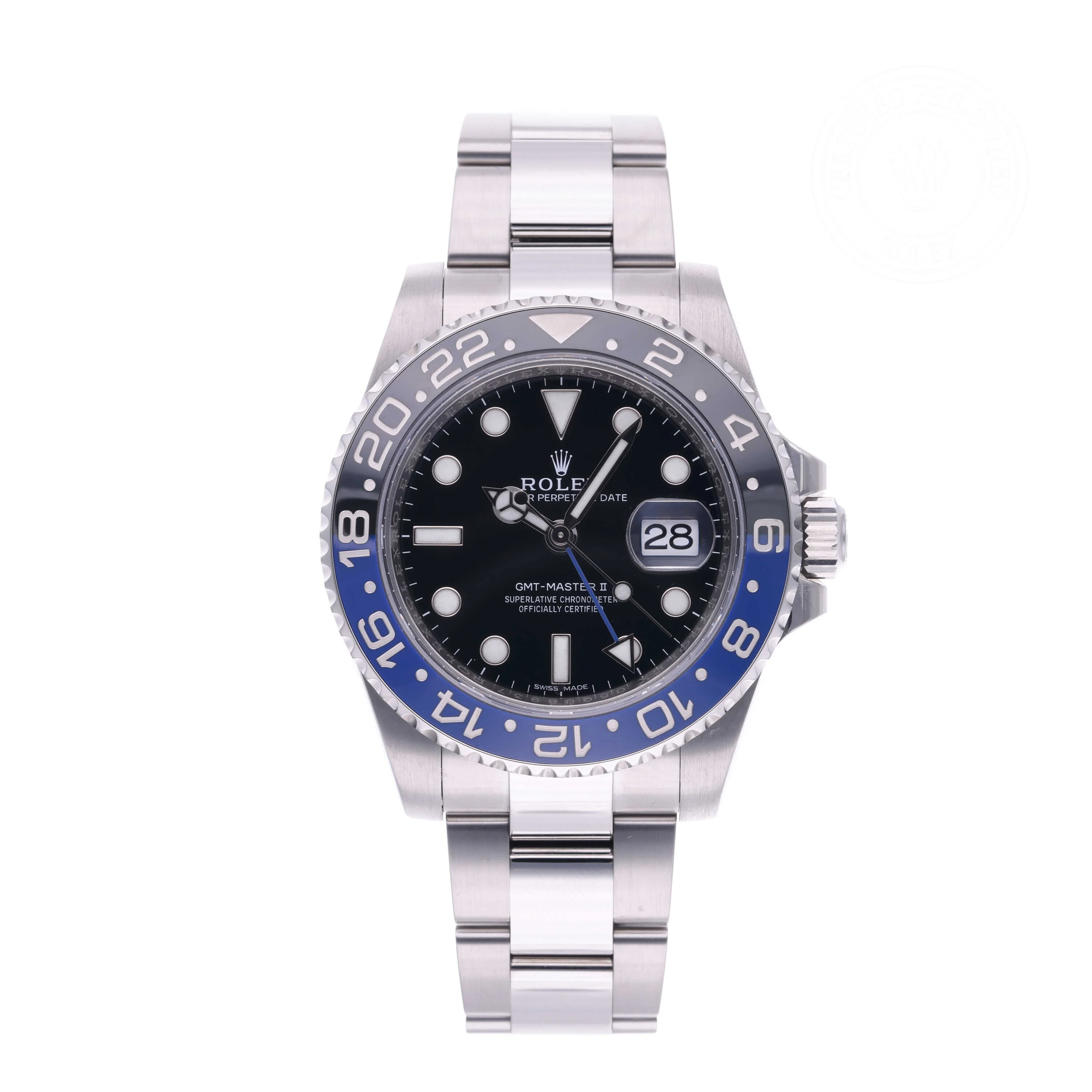 GMT-Master II | 40mm, Steel, Ref. M116710BLNR