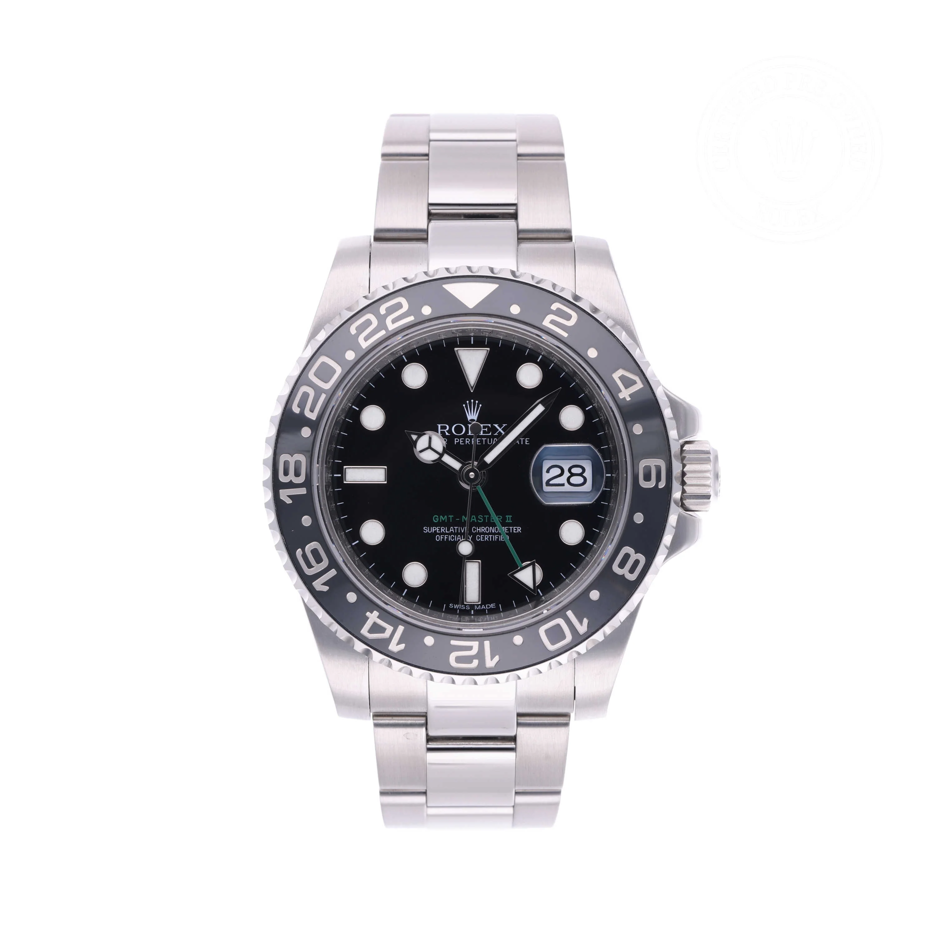 GMT-Master II | 40mm, Steel, Ref. M116710LN