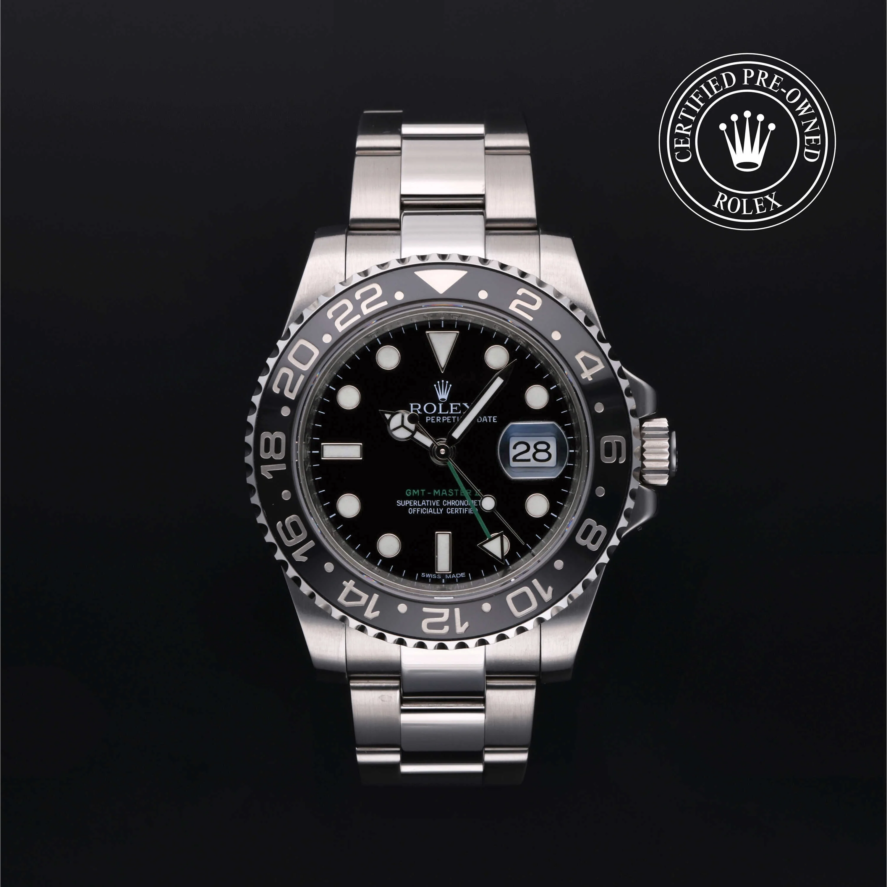 GMT-Master II | 40mm, Steel, Ref. M116710LN - Image 2