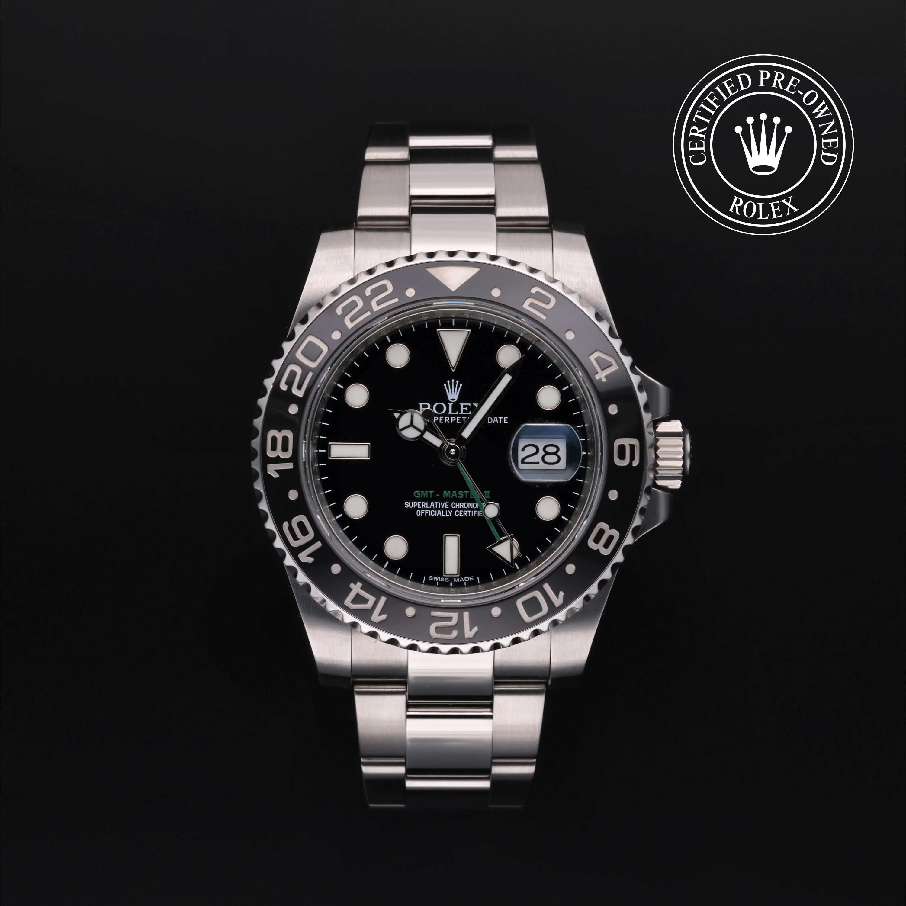GMT-Master II | 40mm, Steel, Ref. M116710LN - Image 2