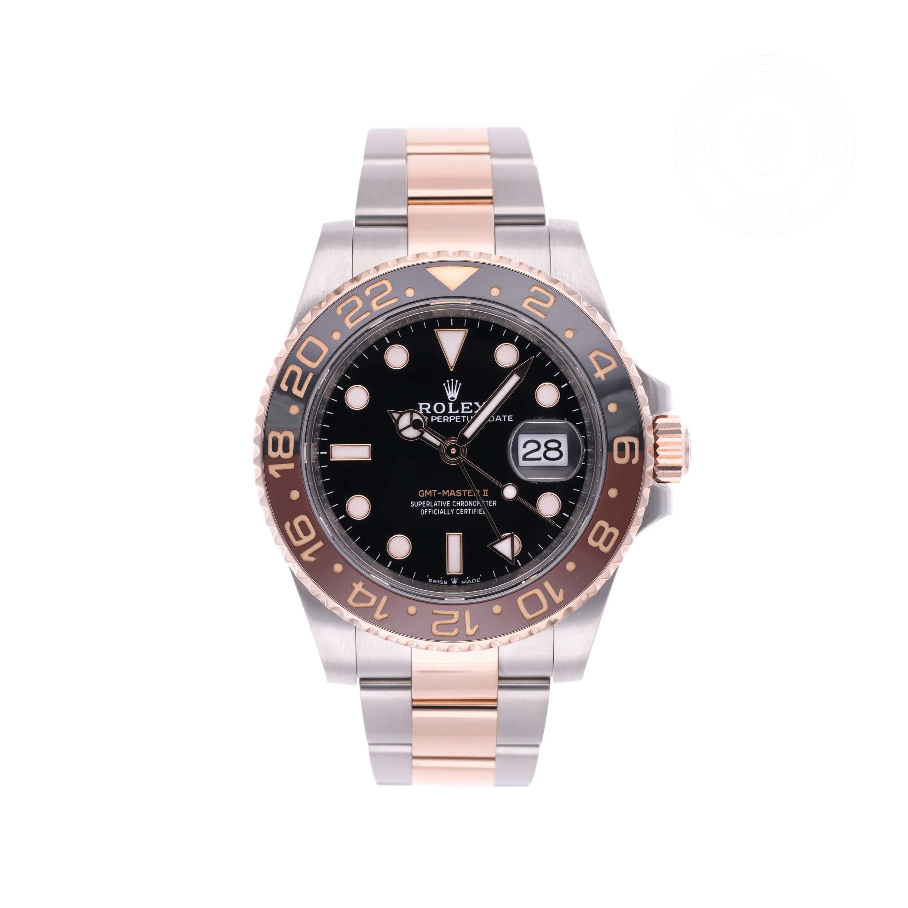 GMT-Master II | 40mm, Two-Tone Steel & 18K Rose Gold, Ref. M126711CHNR