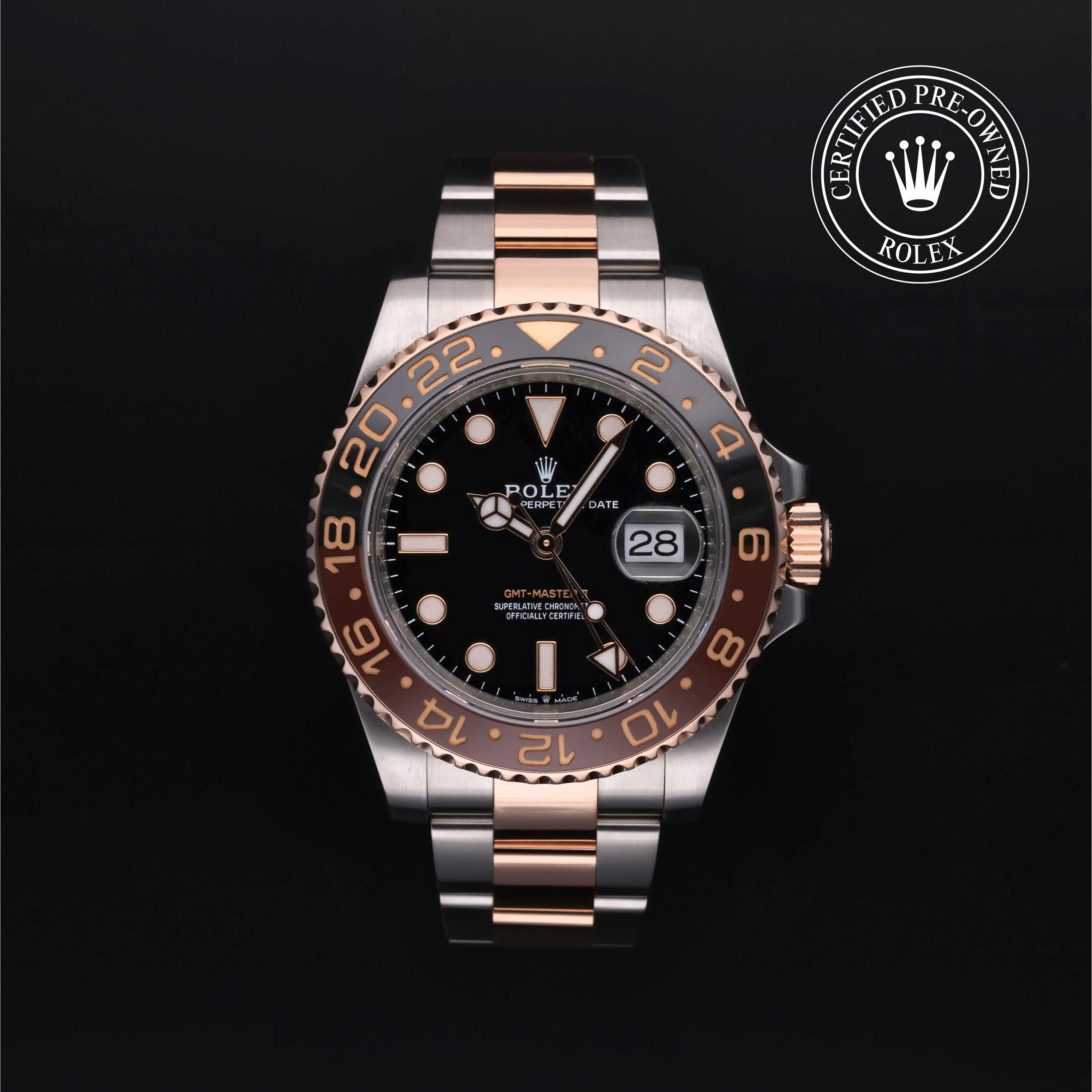 GMT-Master II | 40mm, Two-Tone Steel & 18K Rose Gold, Ref. M126711CHNR - Image 2