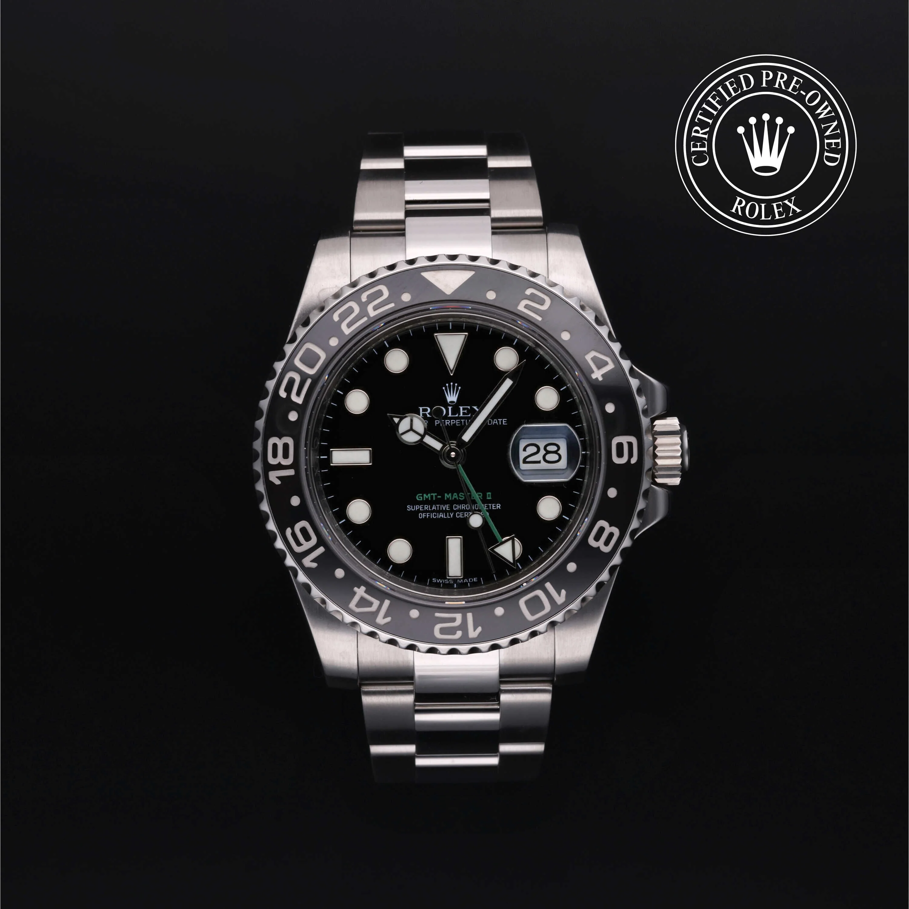 GMT-Master II | 40mm, Steel, Ref. M116710LN - Image 2
