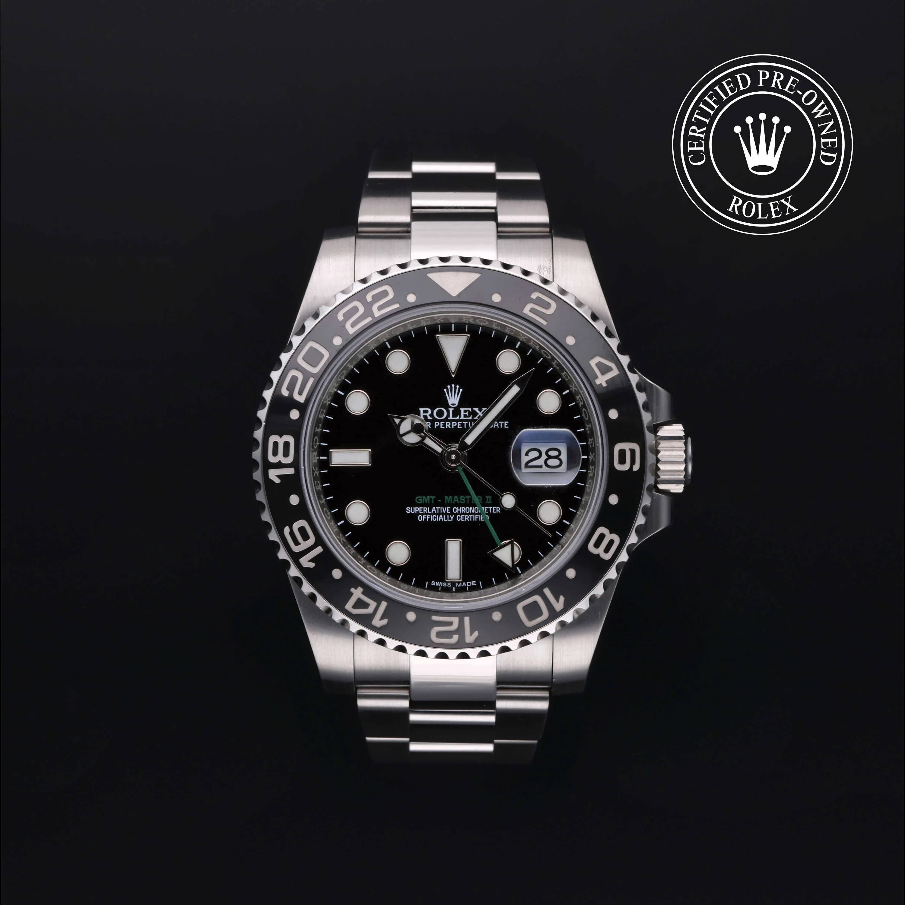 GMT-Master II | 40mm, Steel, Ref. M116710LN - Image 2