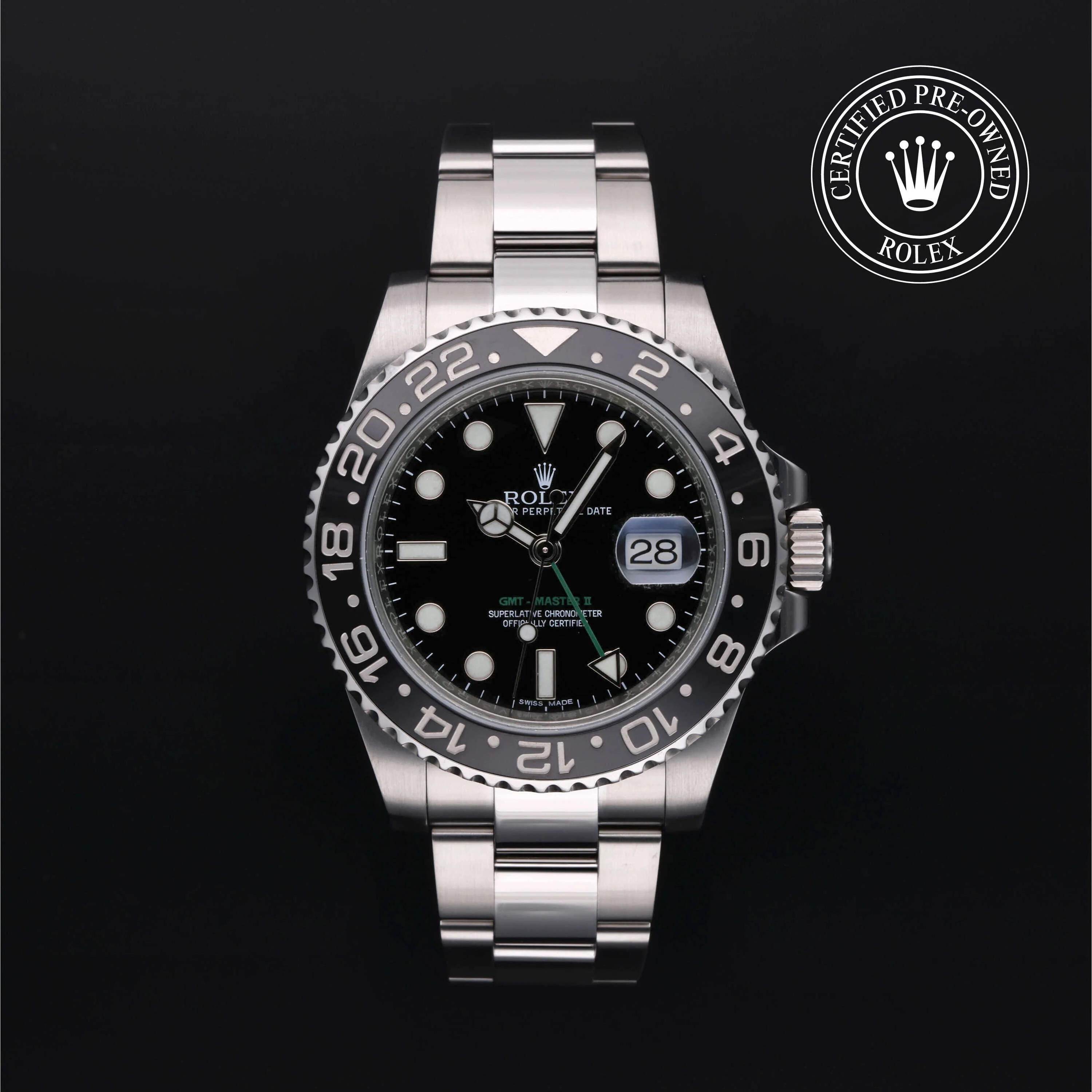 GMT-Master II | 40mm, Steel, Ref. M116710LN - Image 2