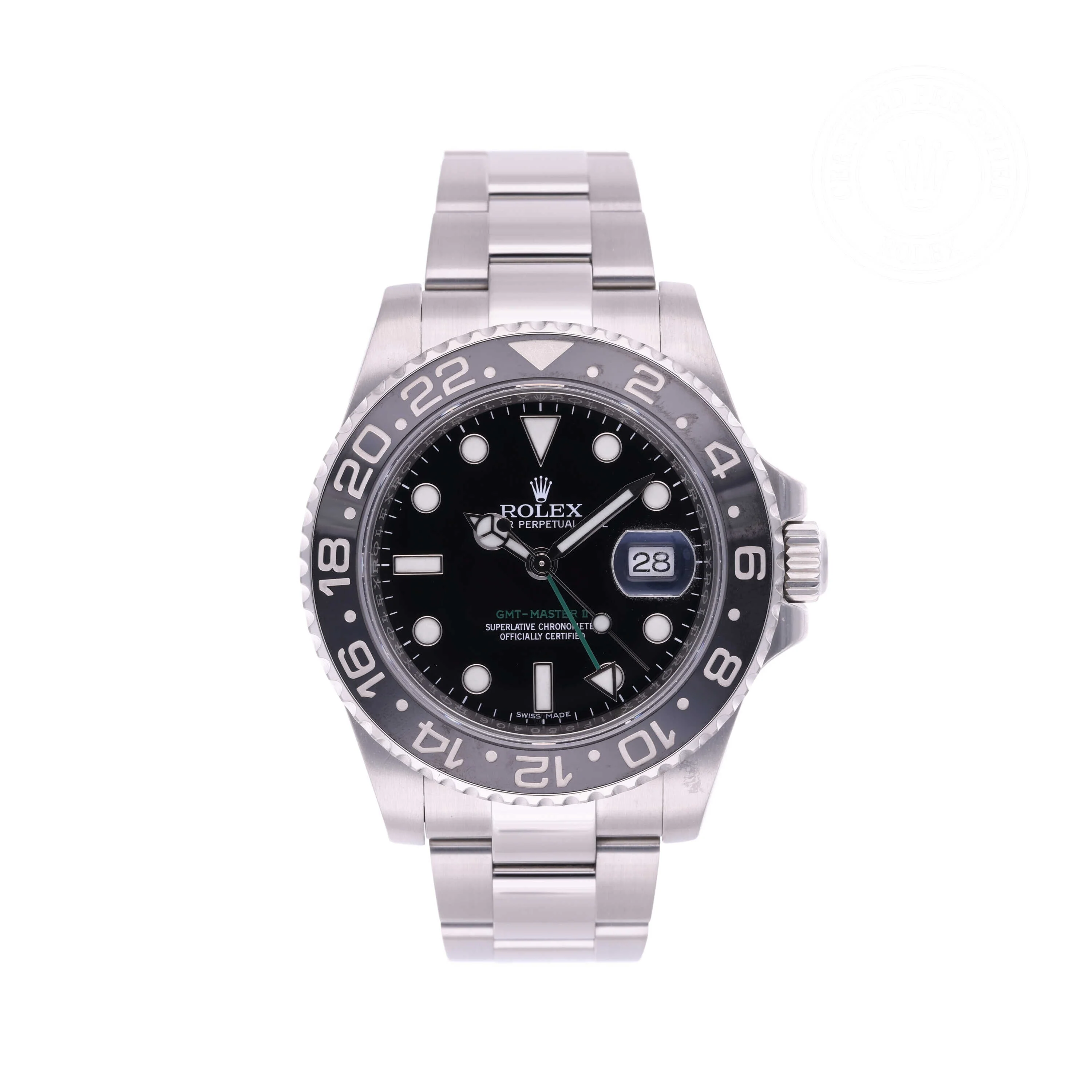 GMT-Master II | 40mm, Steel, Ref. M116710LN
