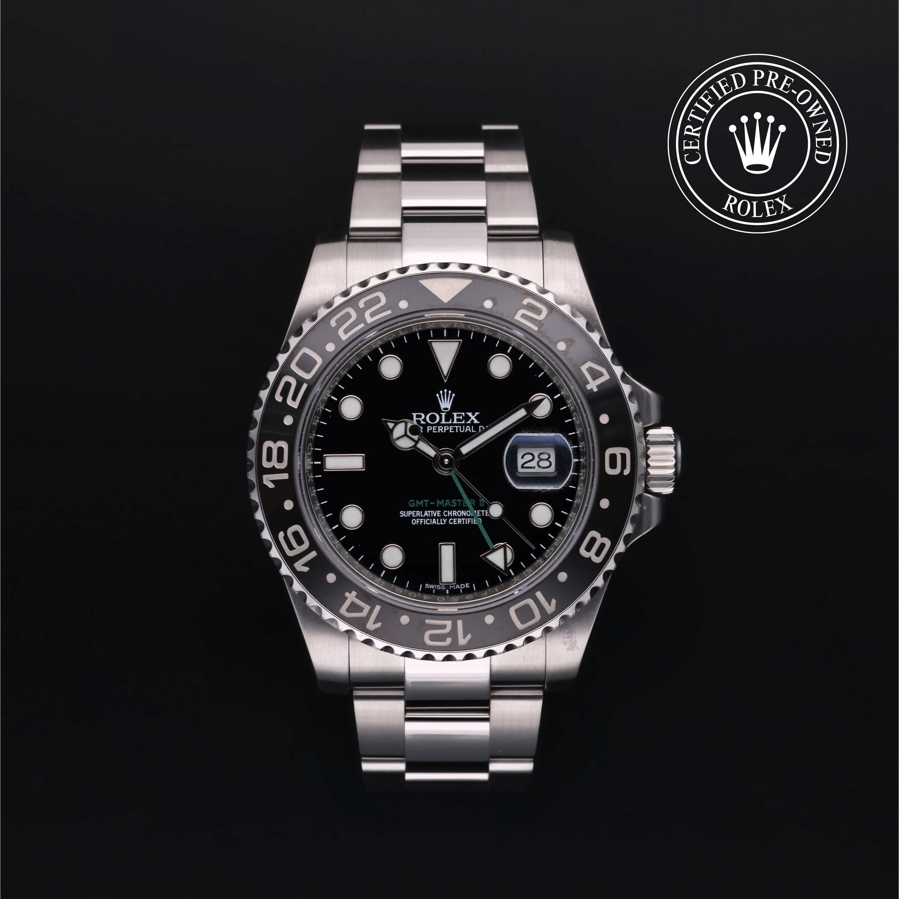 GMT-Master II | 40mm, Steel, Ref. M116710LN - Image 2