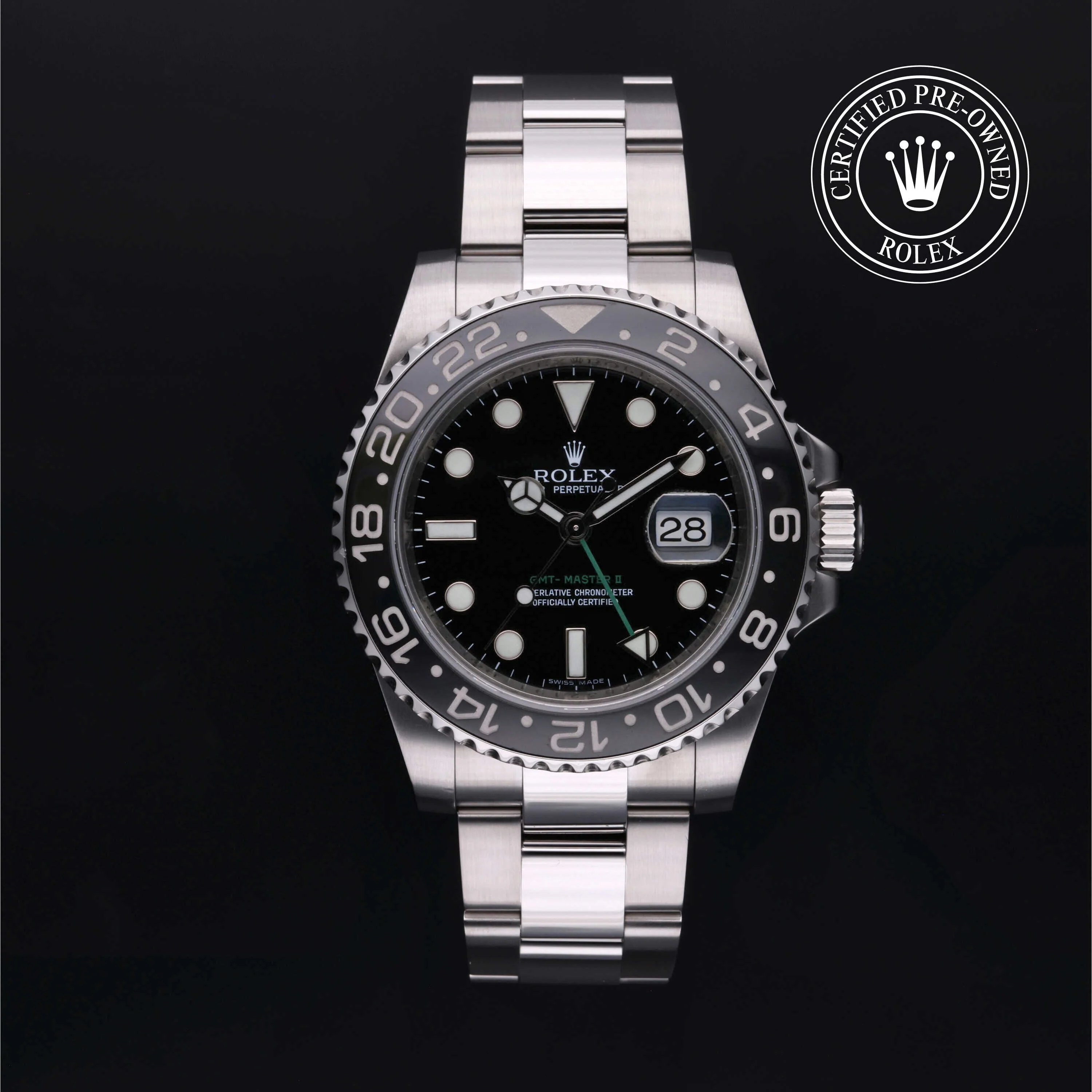 GMT-Master II | 40mm, Steel, Ref. M116710LN - Image 2