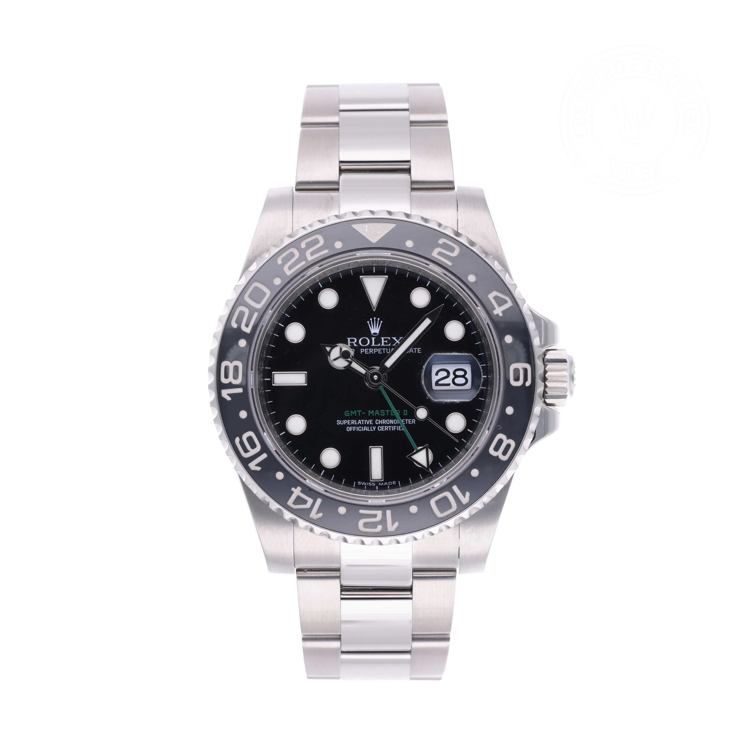 GMT-Master II | 40mm, Steel, Ref. M116710LN