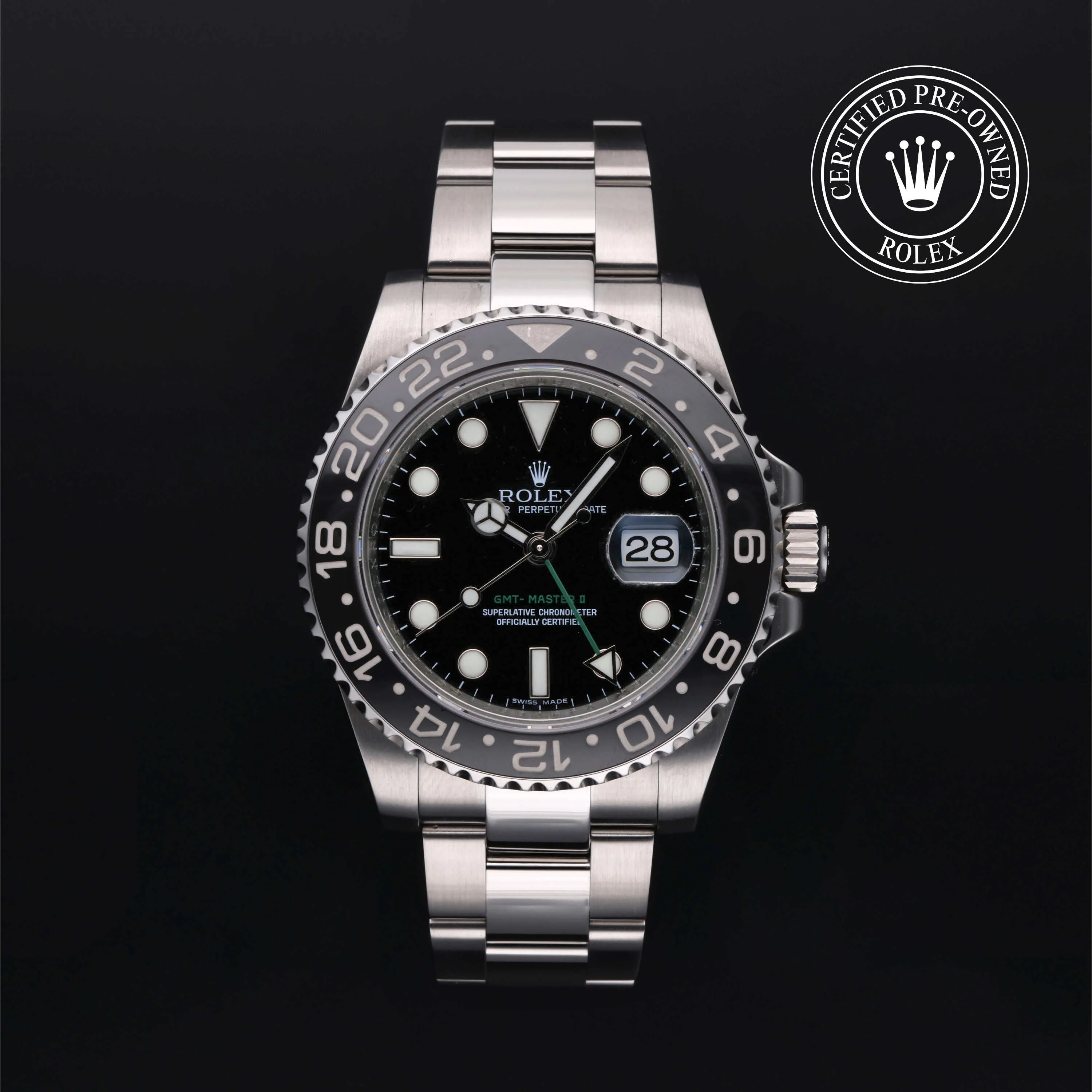 GMT-Master II | 40mm, Steel, Ref. M116710LN - Image 2