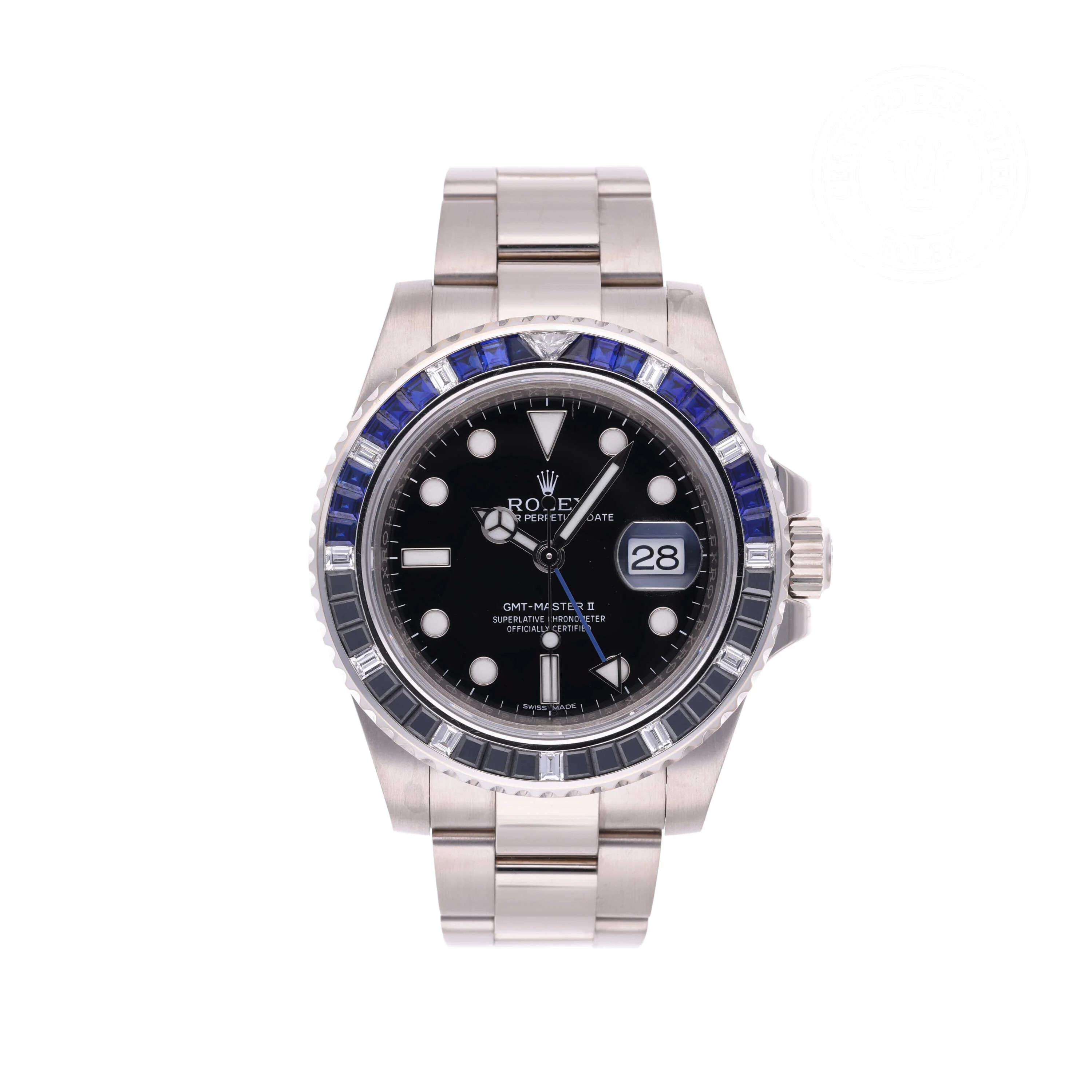 GMT-Master II | 40mm, 18K White Gold, Ref. M116749SABLNR
