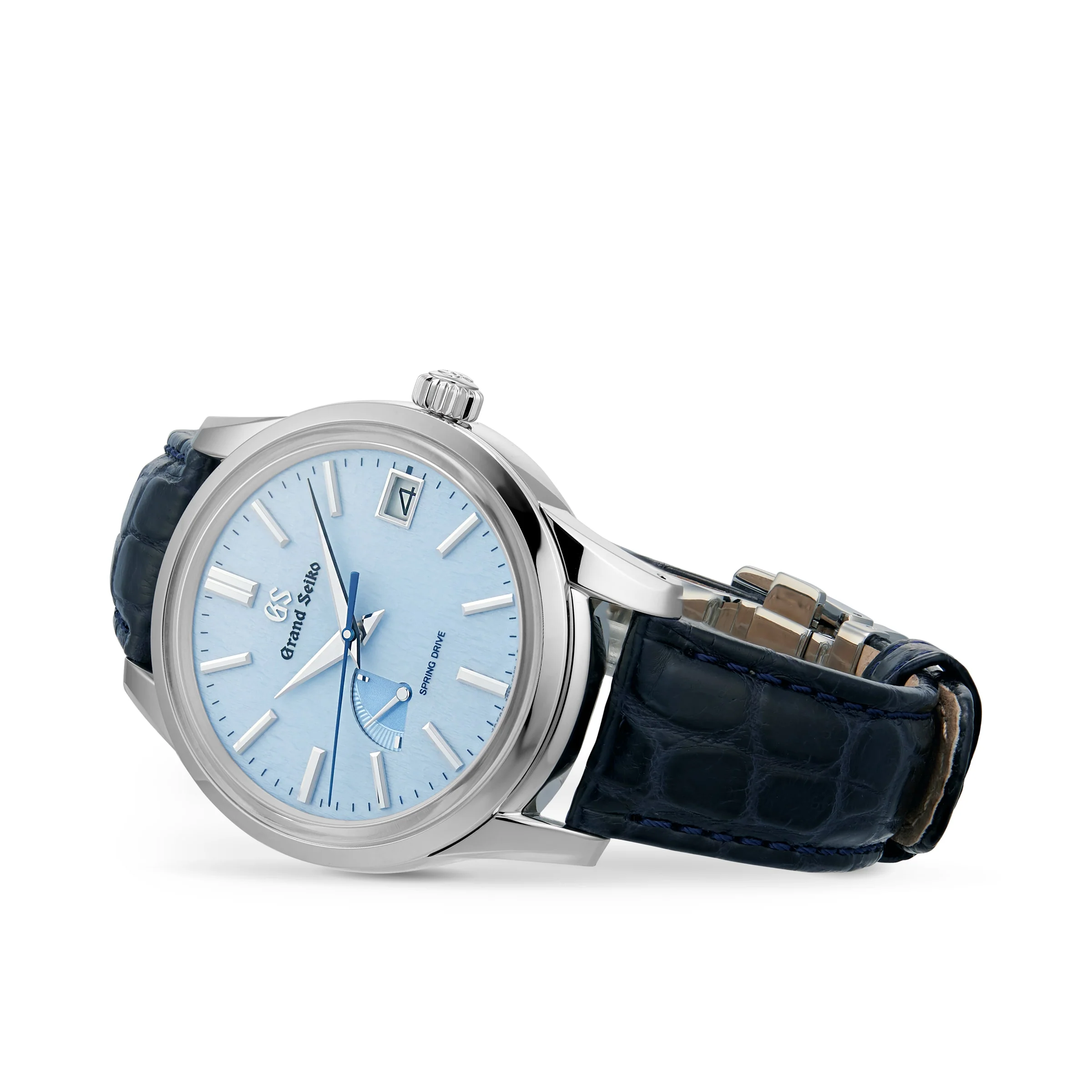 Spring Drive Elegance | 40mm, Steel, Crocodile Leather, Blue Dial - Image 2