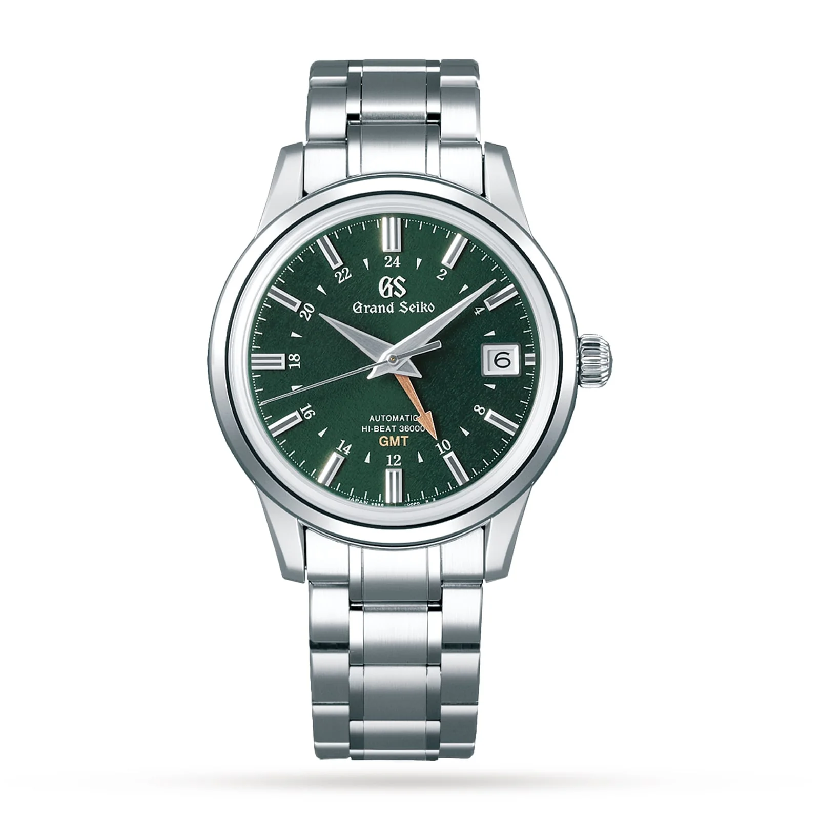 Hi-Beat GMT Elegance | 39.5mm, Steel, Green Dial