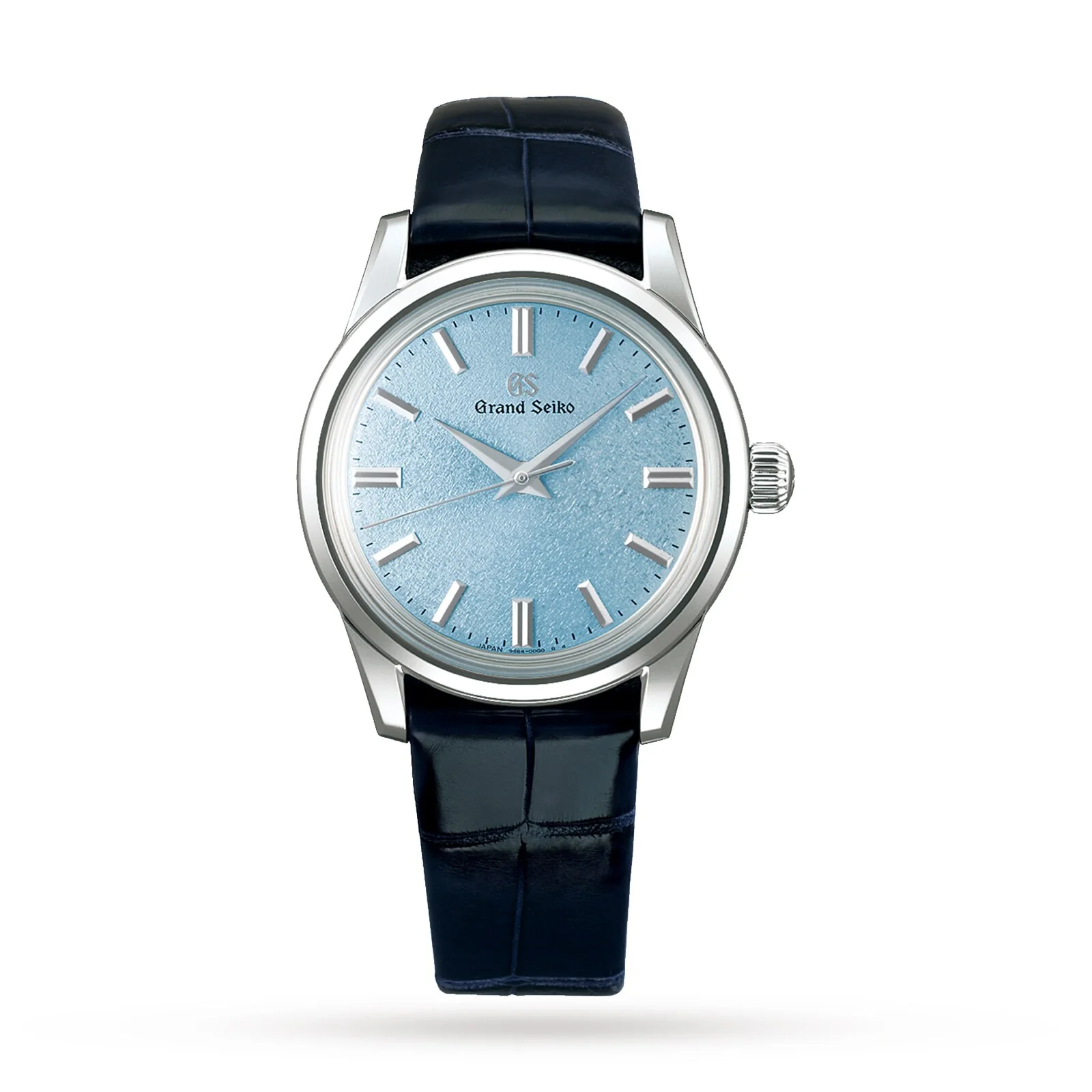 Manual Elegance | 37.5mm, Steel, Crocodile Leather, Blue Dial