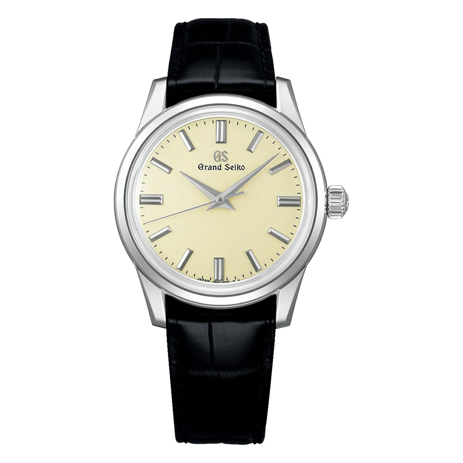 Manual Elegance | 37mm, Steel, Alligator Leather, Ivory Dial