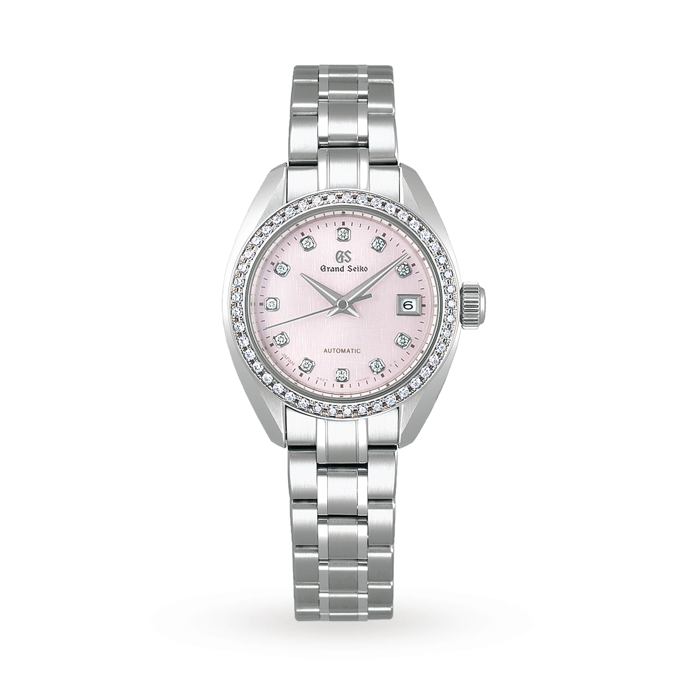 Ladies Automatic Elegance | 28mm, Steel, Diamond Pink Dial