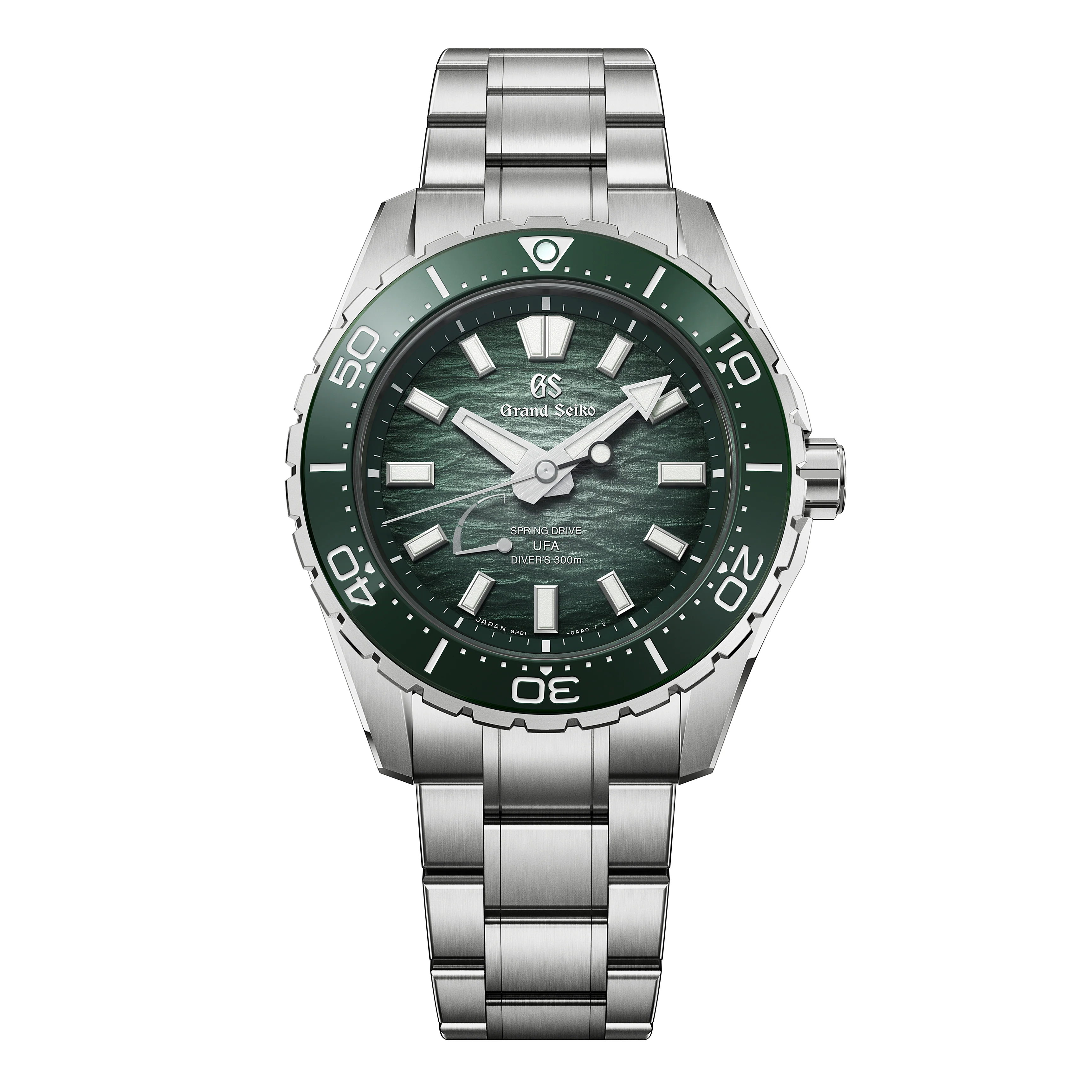 Spring Drive U.F.A. Ushio 300 Diver | 41mm, Titanium, Green Dial