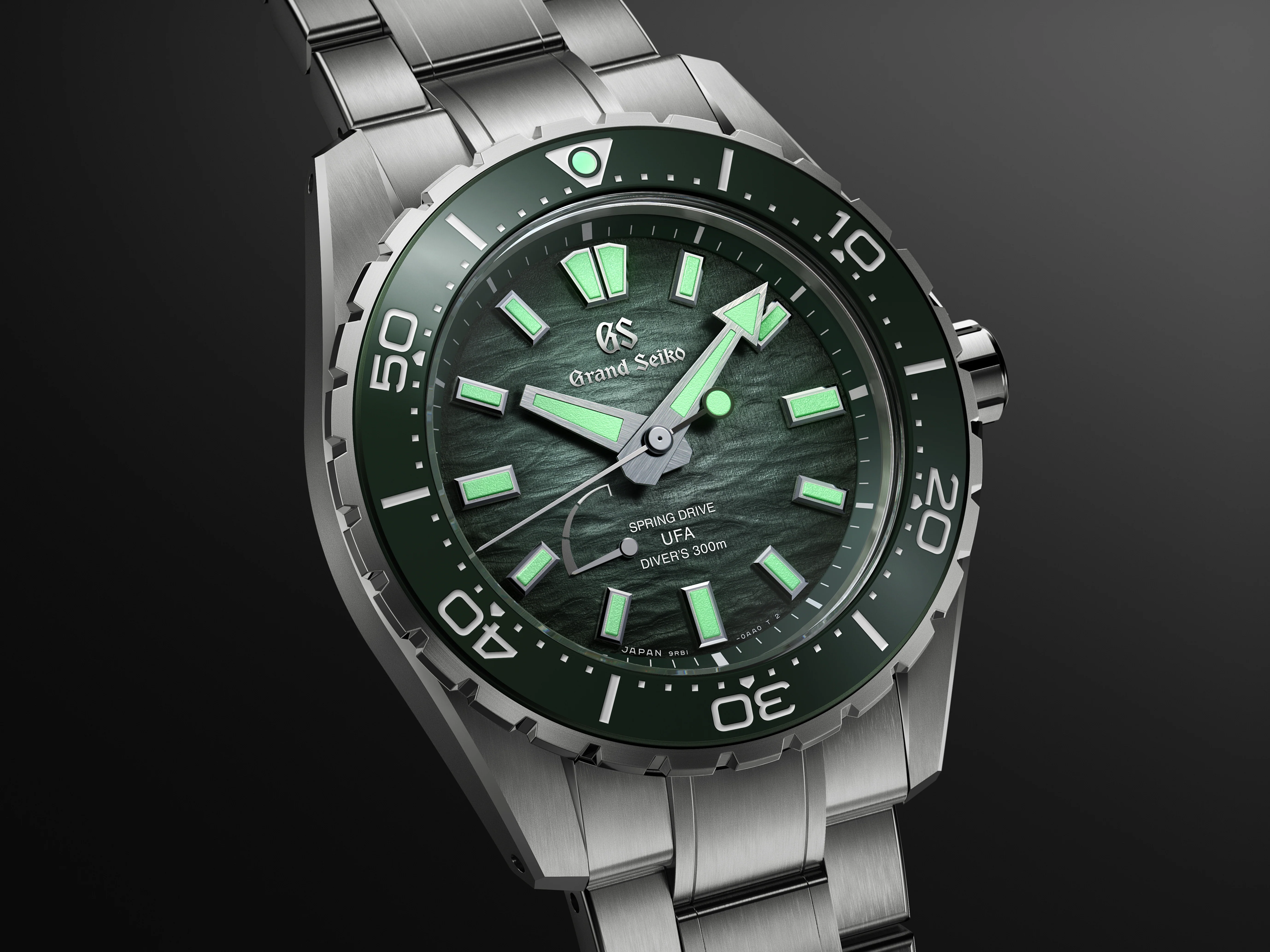 Spring Drive U.F.A. Ushio 300 Diver | 41mm, Titanium, Green Dial - Image 5
