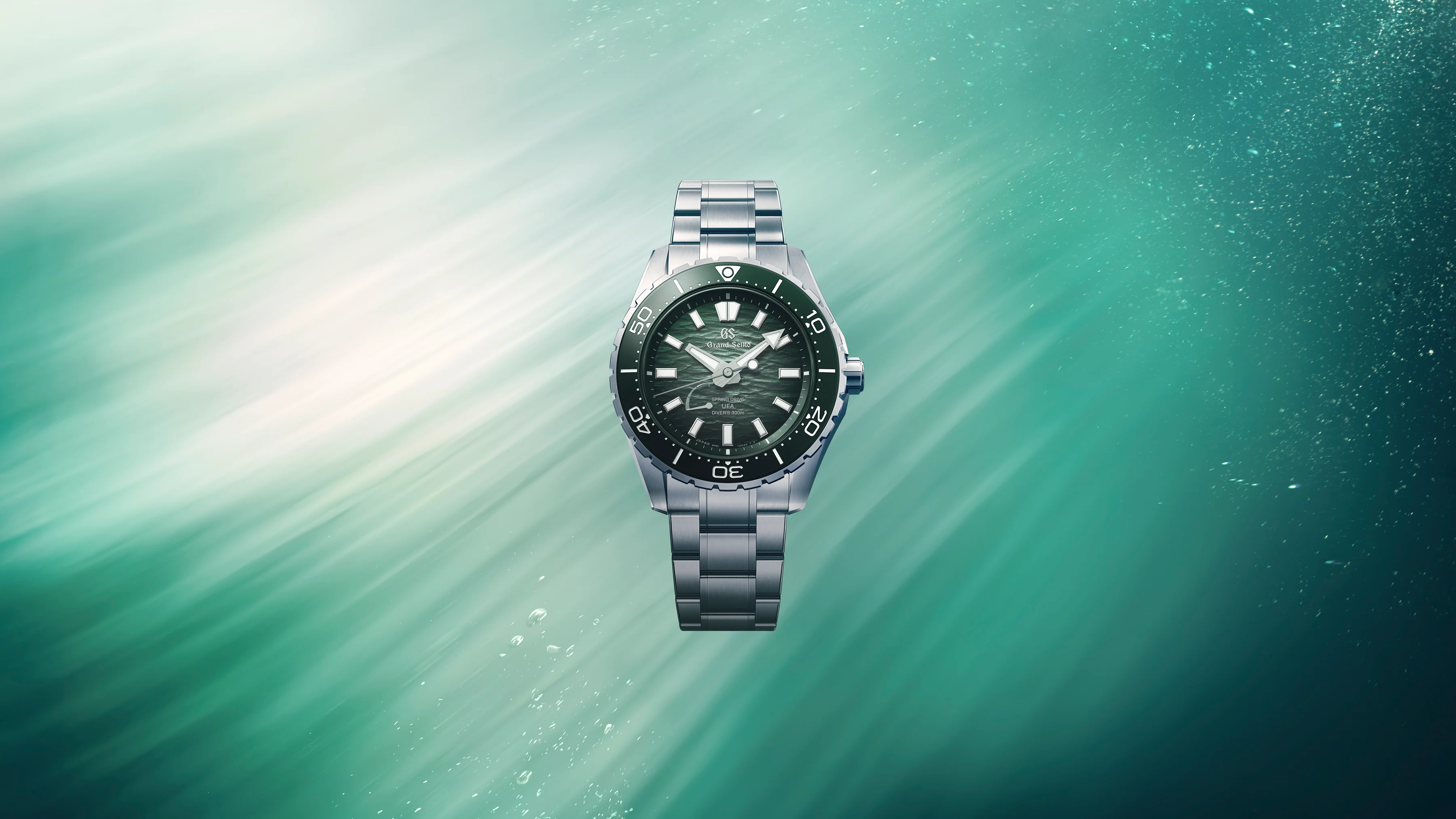 Spring Drive U.F.A. Ushio 300 Diver | 41mm, Titanium, Green Dial - Image 7