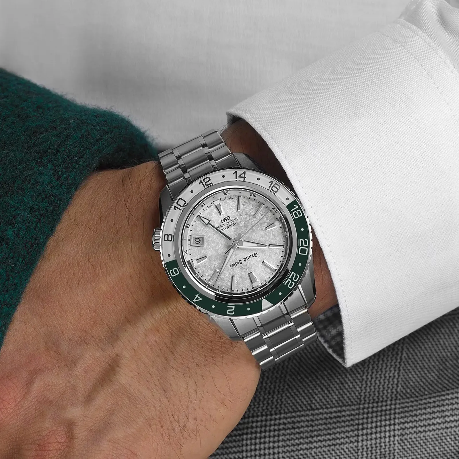 Hi-Beat GMT Sport | 44mm, Steel, White Dial - Image 7
