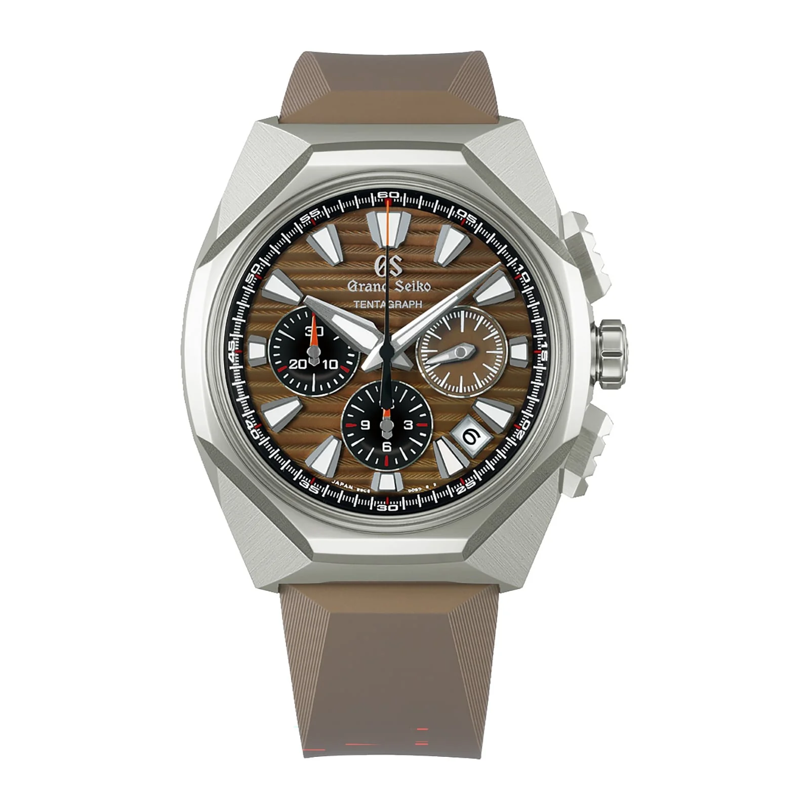 Hi-Beat 36000 Automatic Chronograph SLGC007 Evolution 9 | 43mm, Titanium, Rubber, Gold Dial