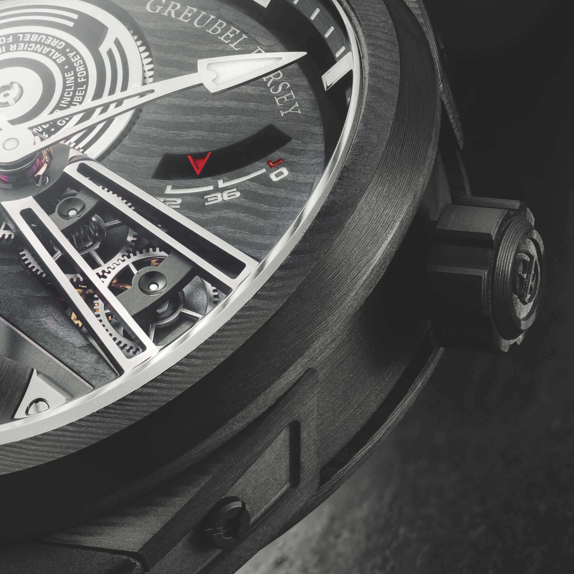 Balancier Convexe S² | 41.5mm, Carbon Fibre, Rubber, Grey Dial - Image 2