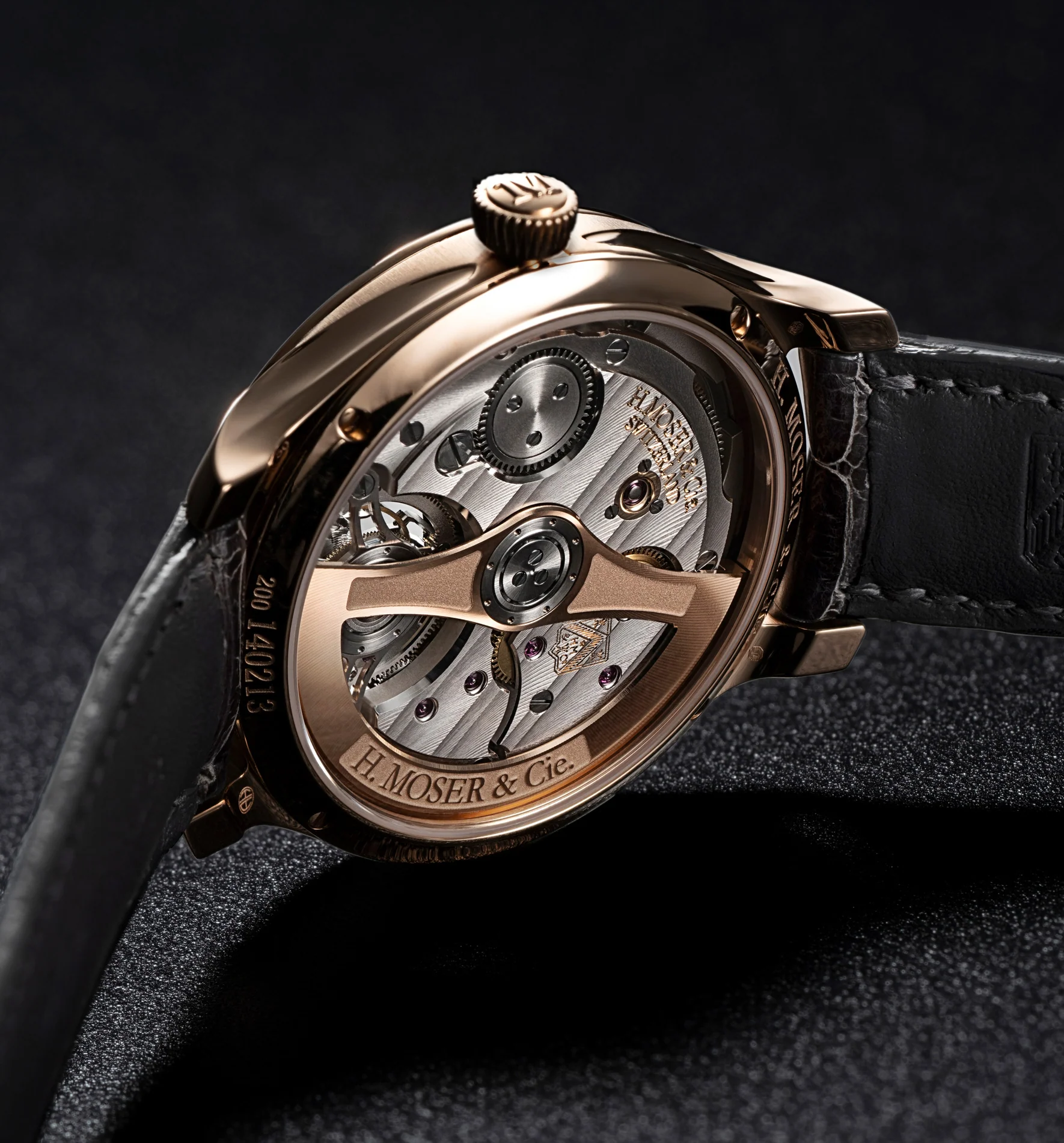 Endeavour Tourbillon Blue Lagoon Diamond Bezel | 38mm, 18K Rose Gold, Leather, Blue Dial - Image 2