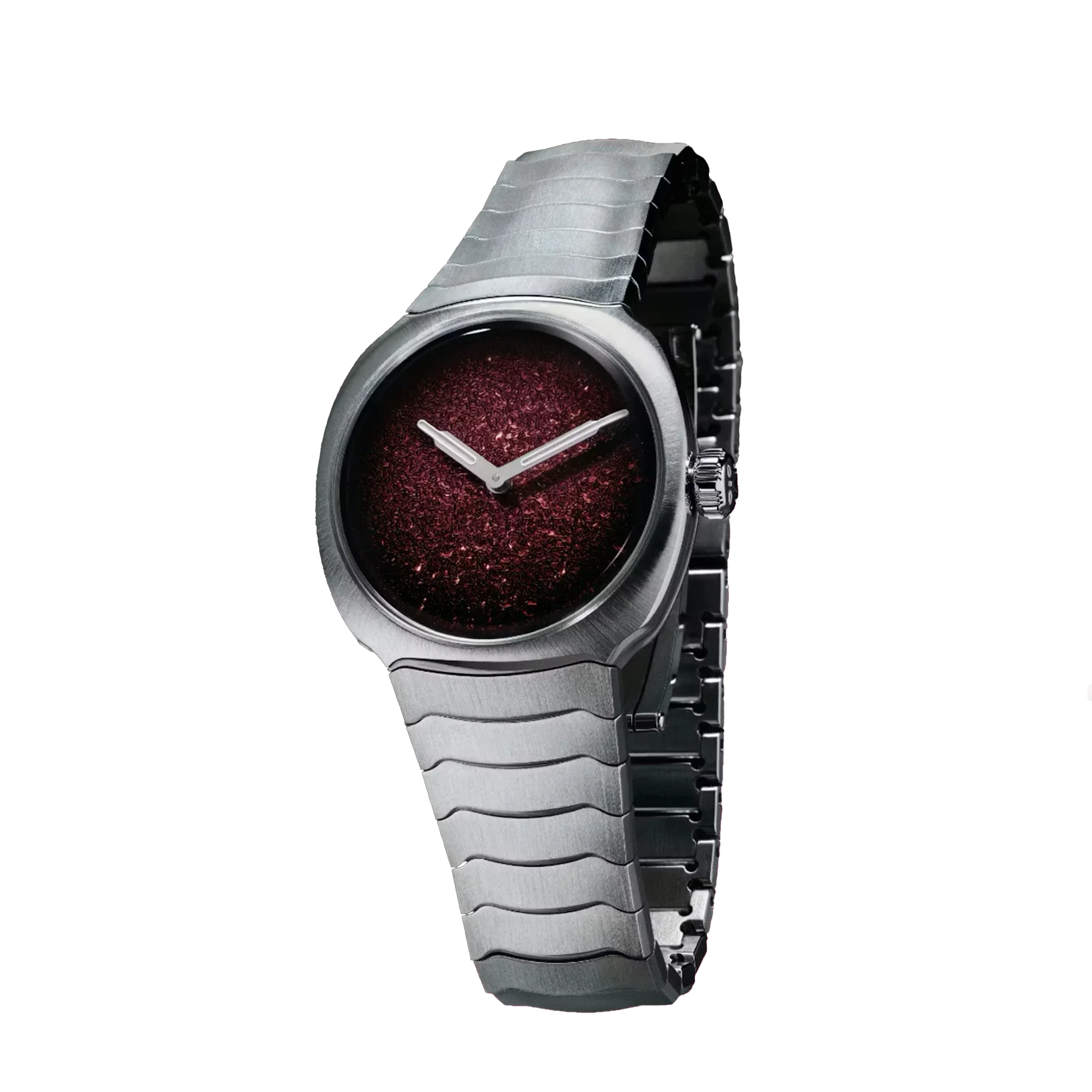 Streamliner Two Hands | 28mm, Steel, Red Dial