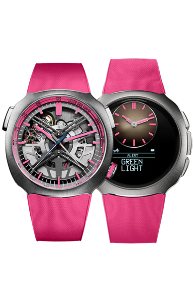 Streamliner Alpine Drivers Pink Edition | 42.5mm, Steel, Rubber, Grey Dial - Image 2