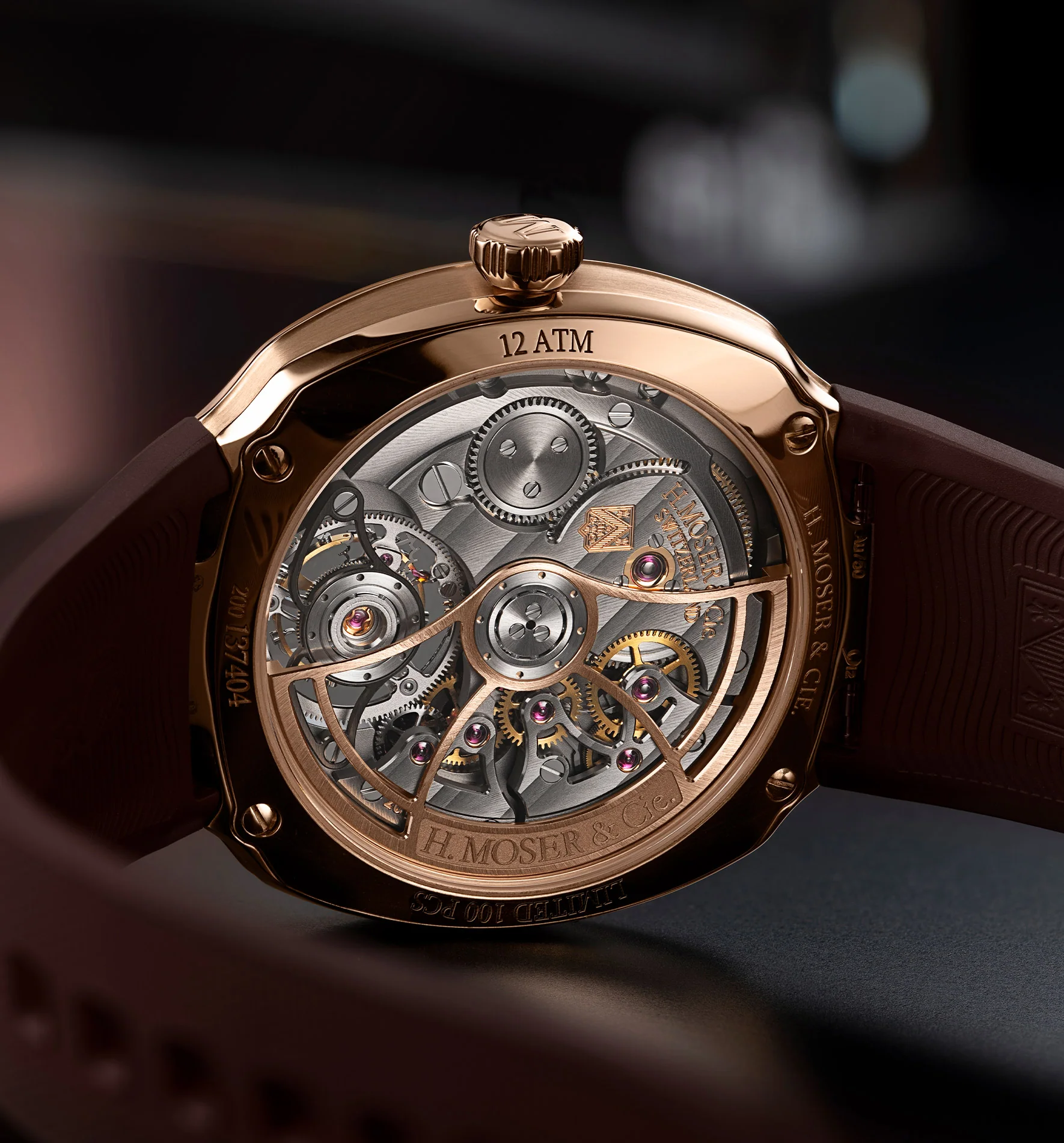 Streamliner Tourbillon Pierre Gasly | 40mm, 18K Rose Gold, Rubber, Cognac Dial - Image 2