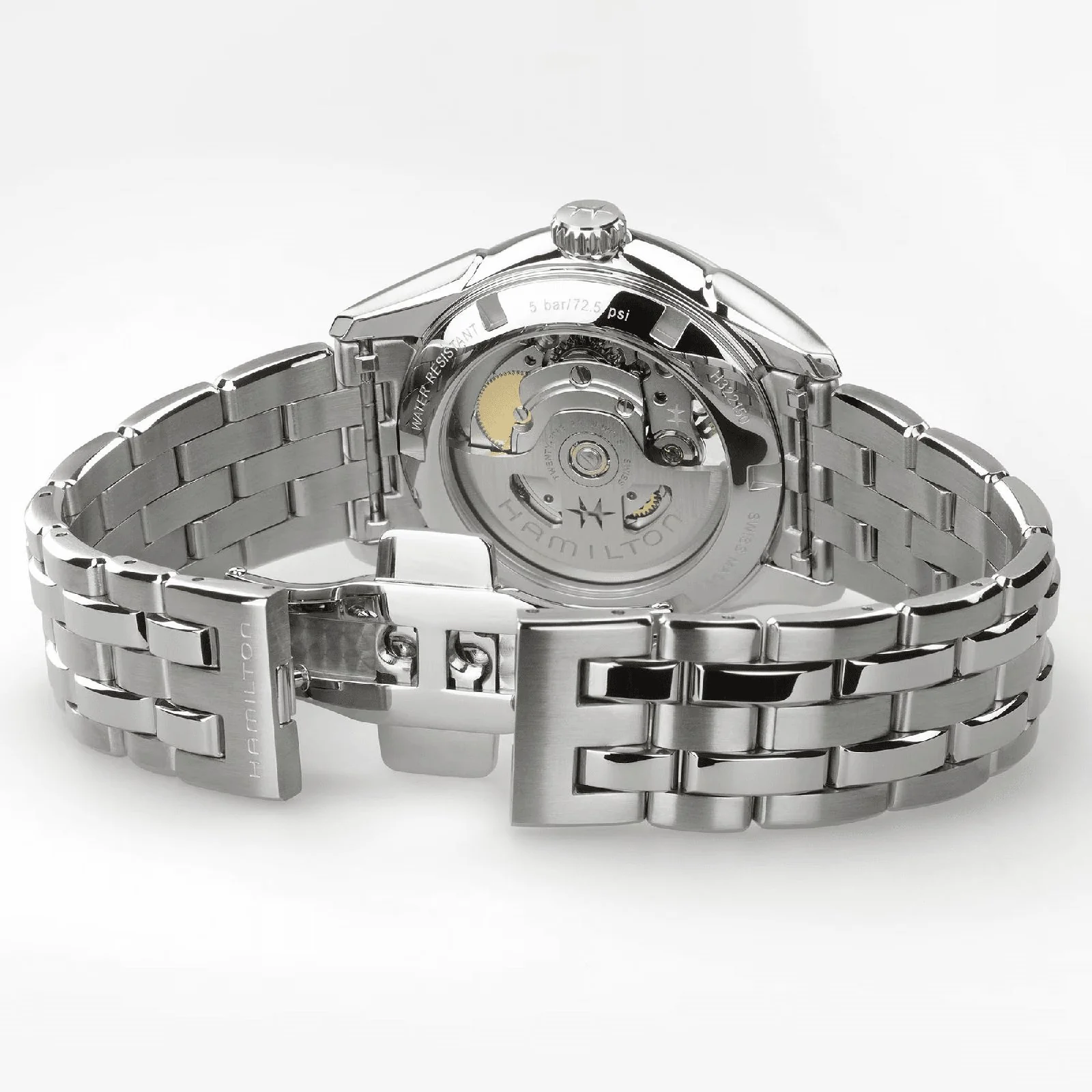 Jazzmaster Open Heart Lady Auto | 36mm, Steel, Blue Dial - Image 4