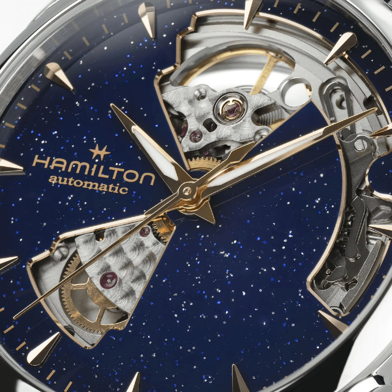 Jazzmaster Open Heart Lady Auto | 36mm, Steel, Leather, Blue Dial - Image 6