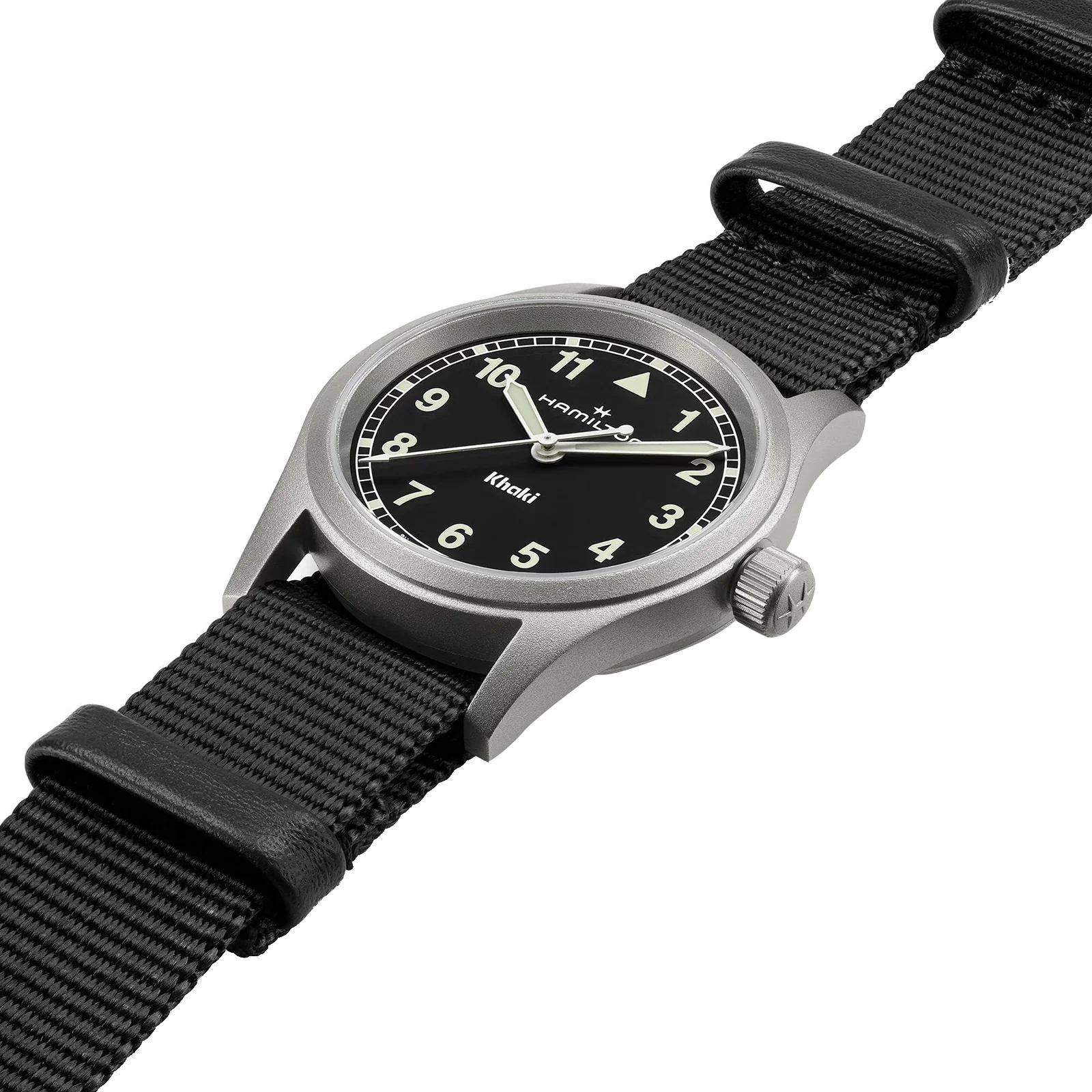 Khaki Field Quartz 33mm | 33mm, Steel, CANVAS, Black Dial - Image 2