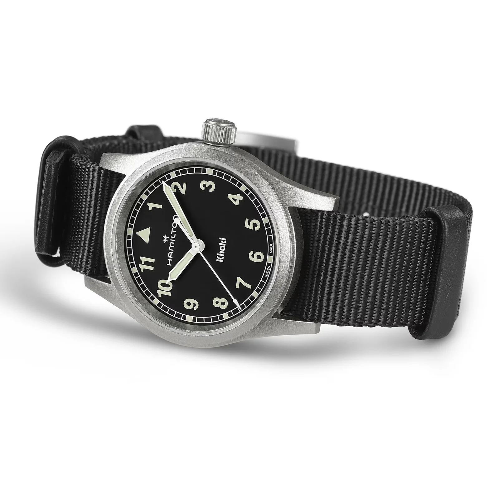 Khaki Field Quartz 33mm | 33mm, Steel, CANVAS, Black Dial - Image 3