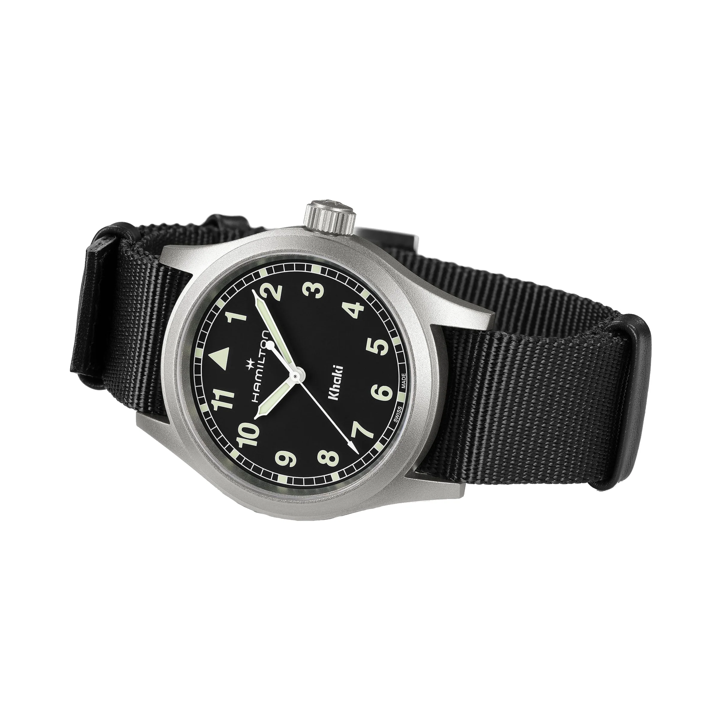 Khaki Field Quartz | 38mm, Steel, CANVAS, Black Dial, Ref. H69401430 - Image 3