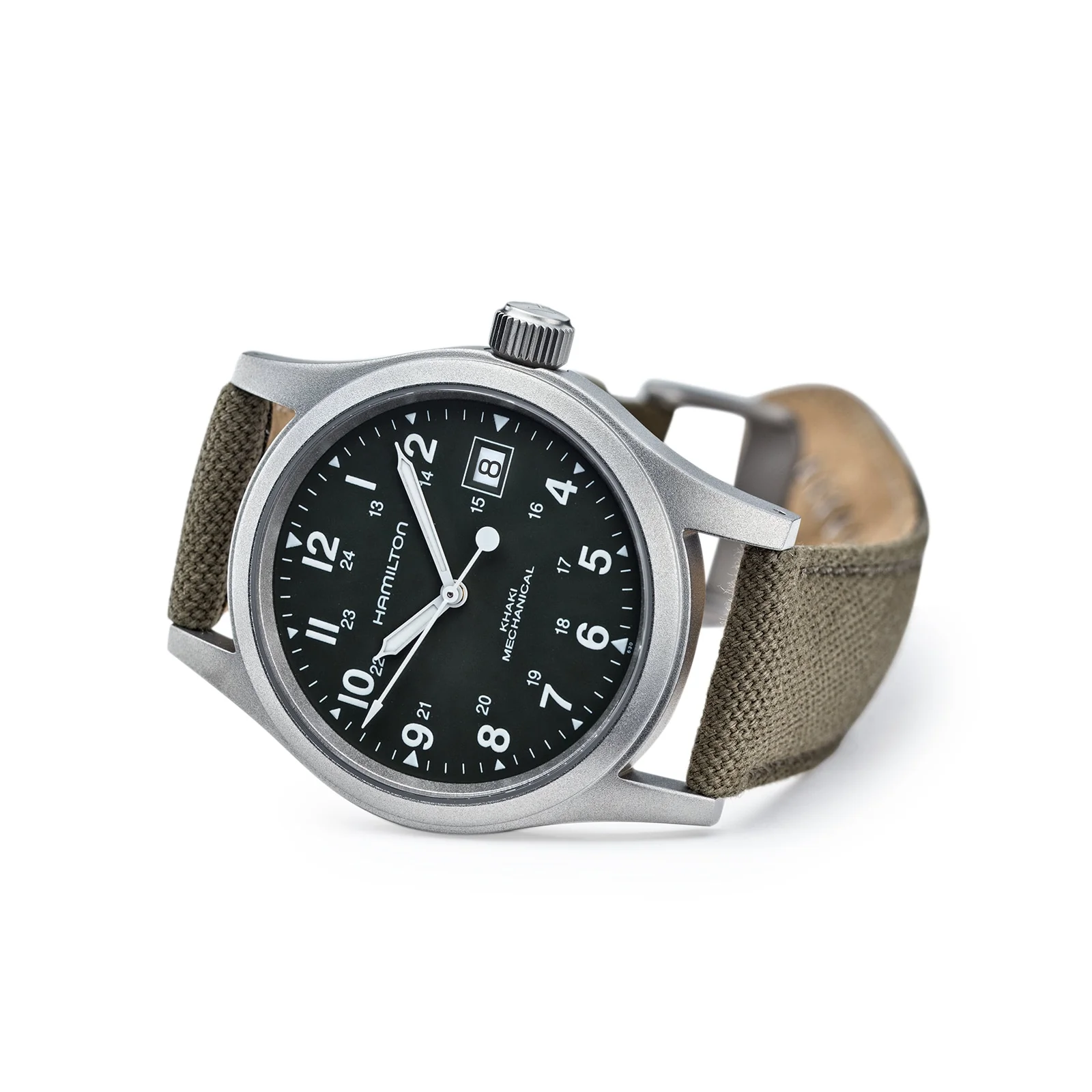 Khaki Field Mechanical | 38mm, Steel, CANVAS, Green Dial - Image 2