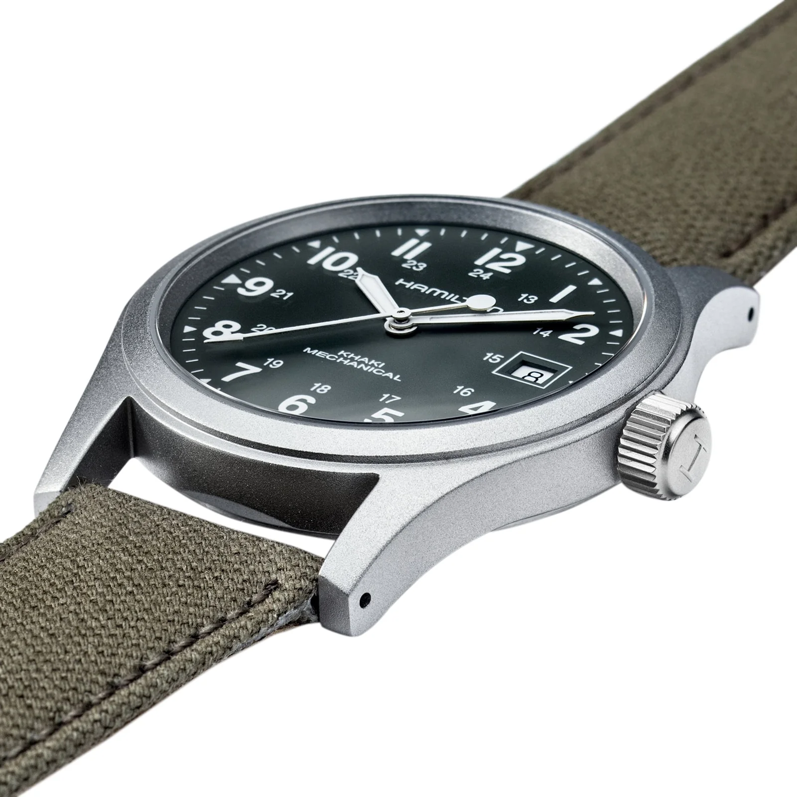 Khaki Field Mechanical | 38mm, Steel, CANVAS, Green Dial - Image 3