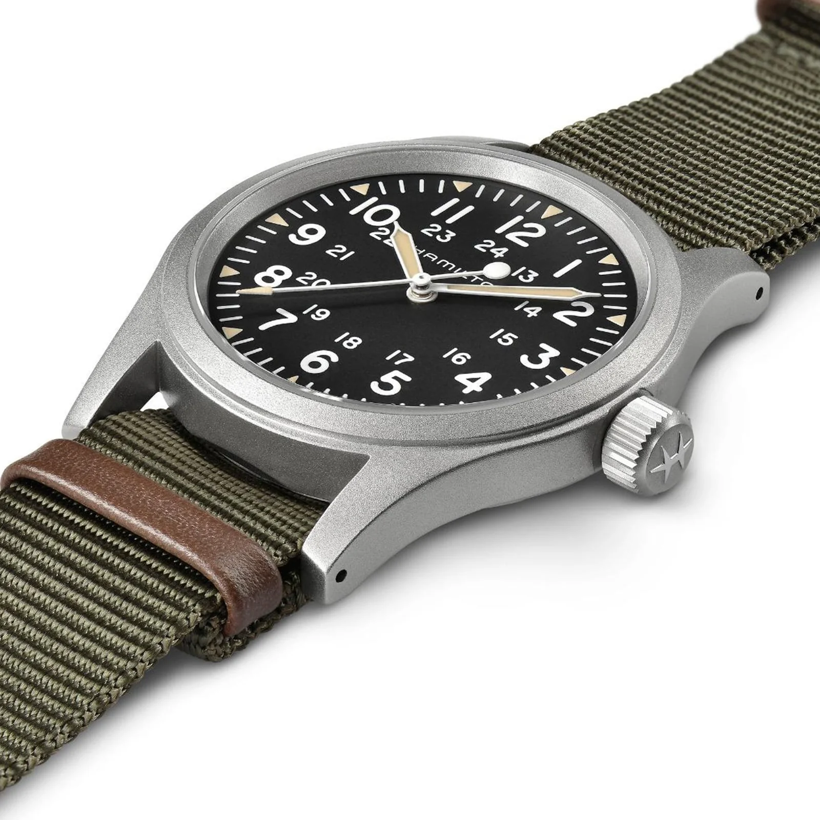 Khaki Field Mechanical 38mm | 38mm, Steel, Fabric, Black Dial - Image 2