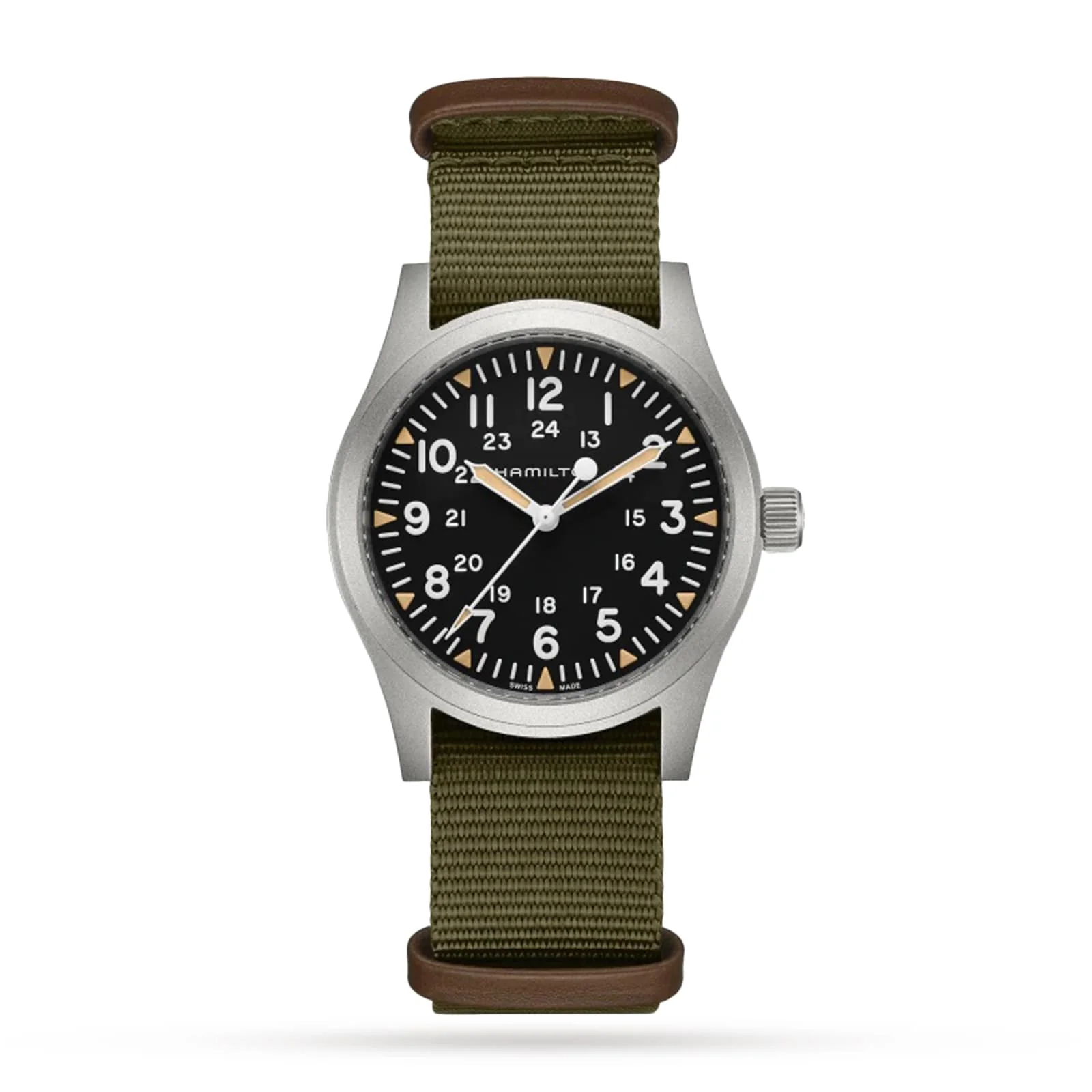 Khaki Field Mechanical 42mm | 42mm, Steel, Fabric, Black Dial