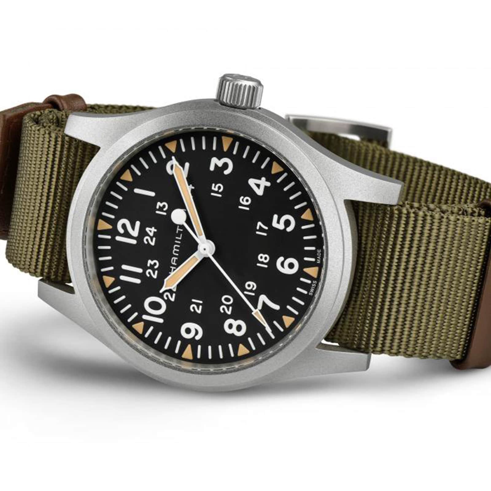 Khaki Field Mechanical 42mm | 42mm, Steel, Fabric, Black Dial - Image 3
